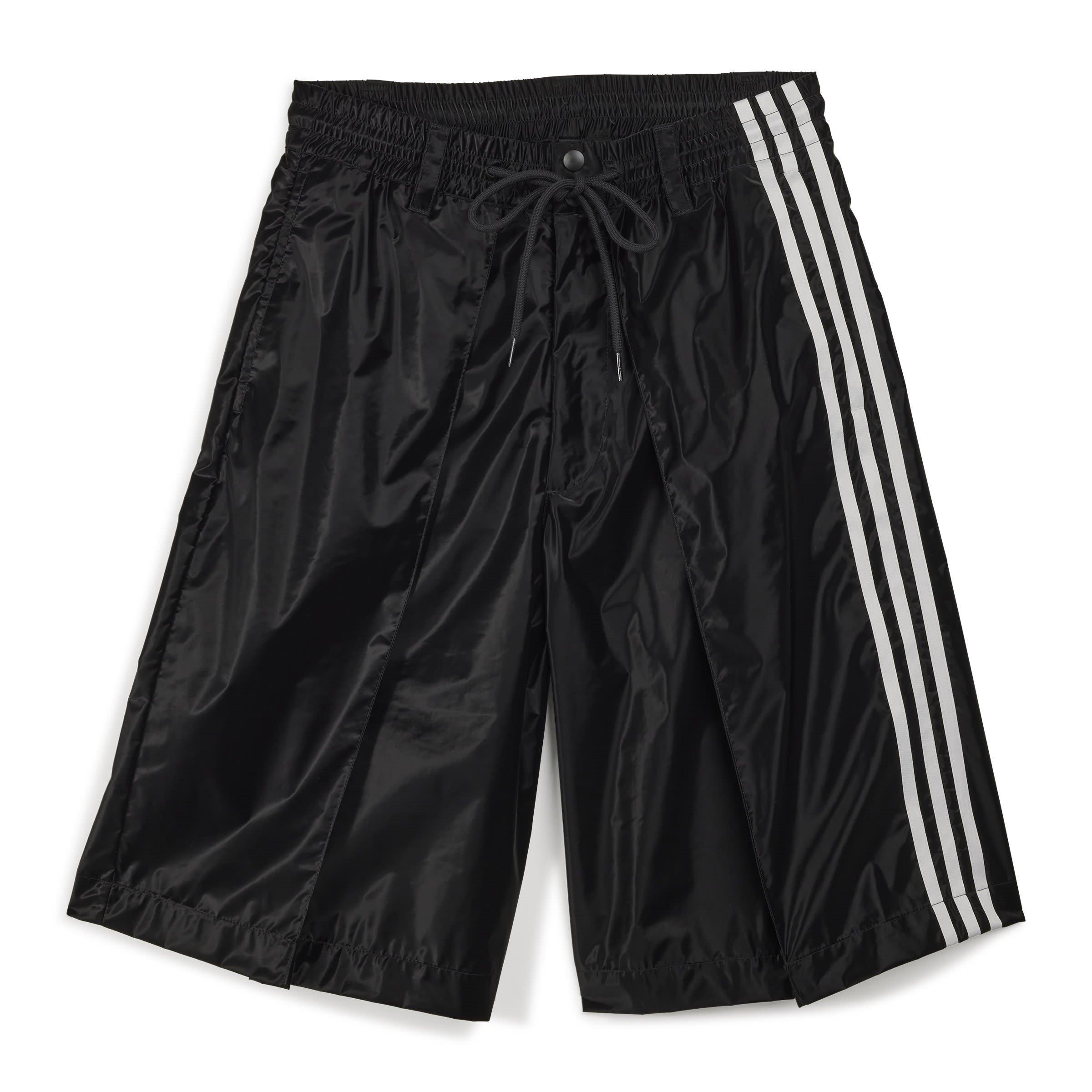 Black - Y3 - 3-Stripe Gloss Shorts - 10