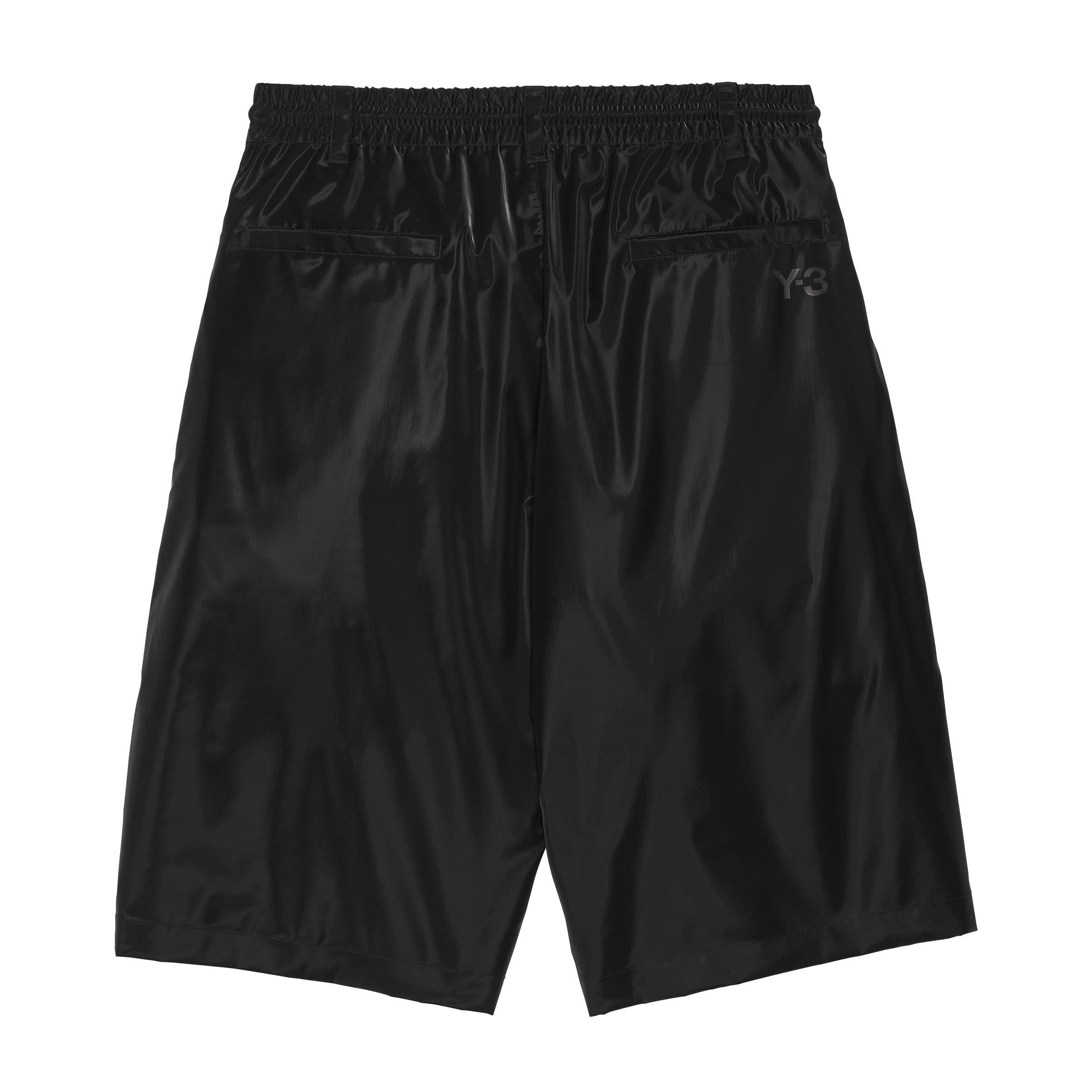 Black - Y3 - 3-Stripe Gloss Shorts - 11