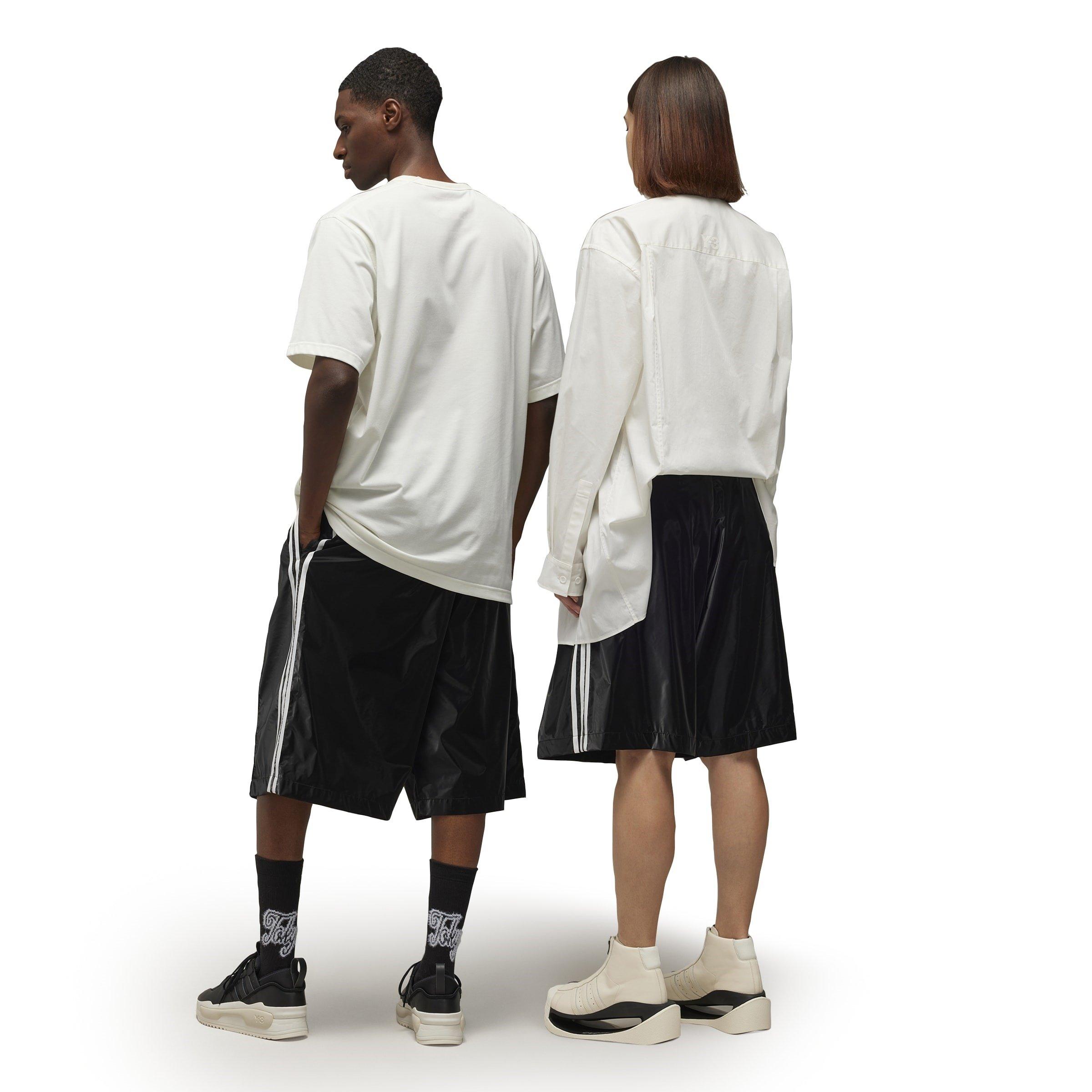 Black - Y3 - 3-Stripe Gloss Shorts - 8