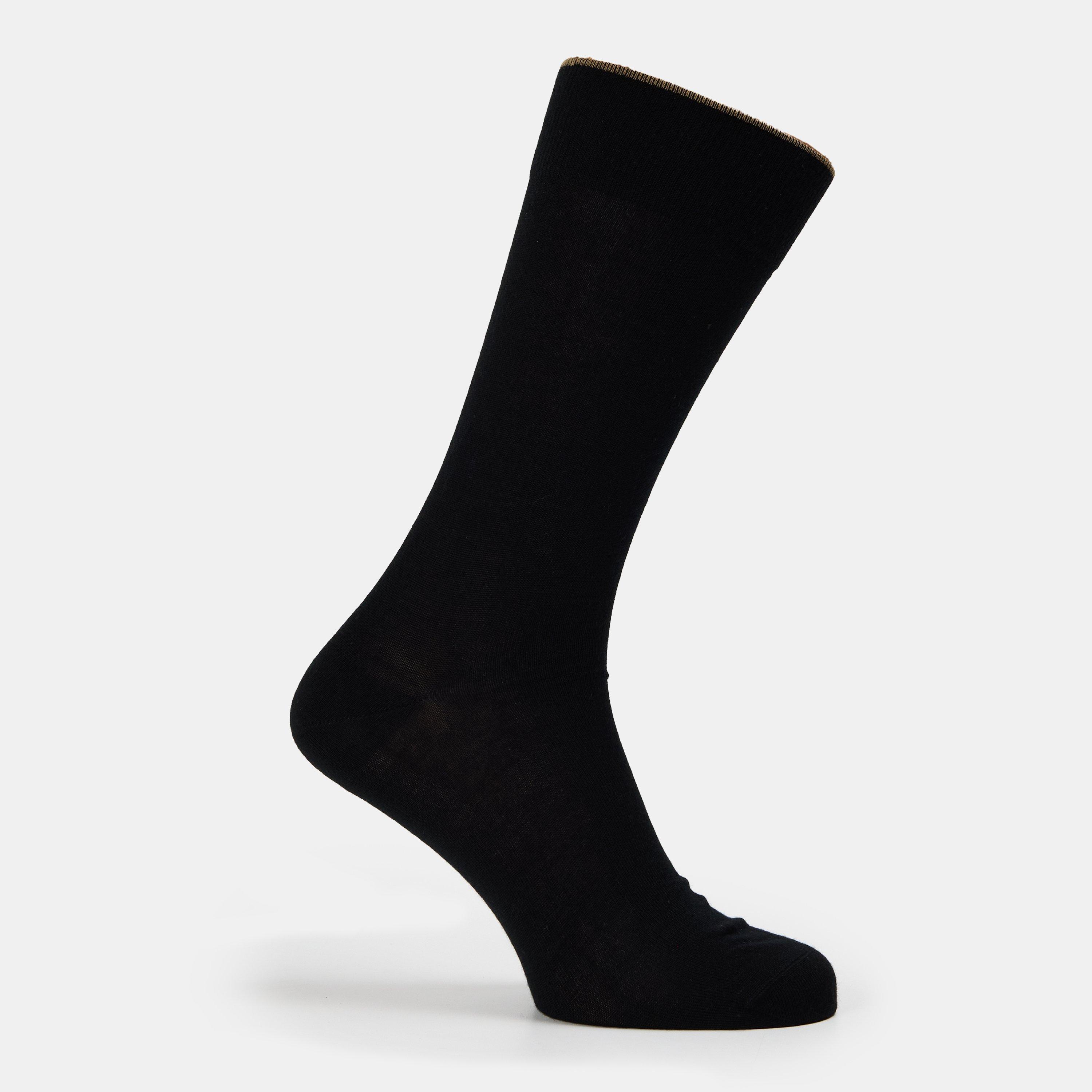 Black - Boss - Men's Cashmere Crew Socks - 2
