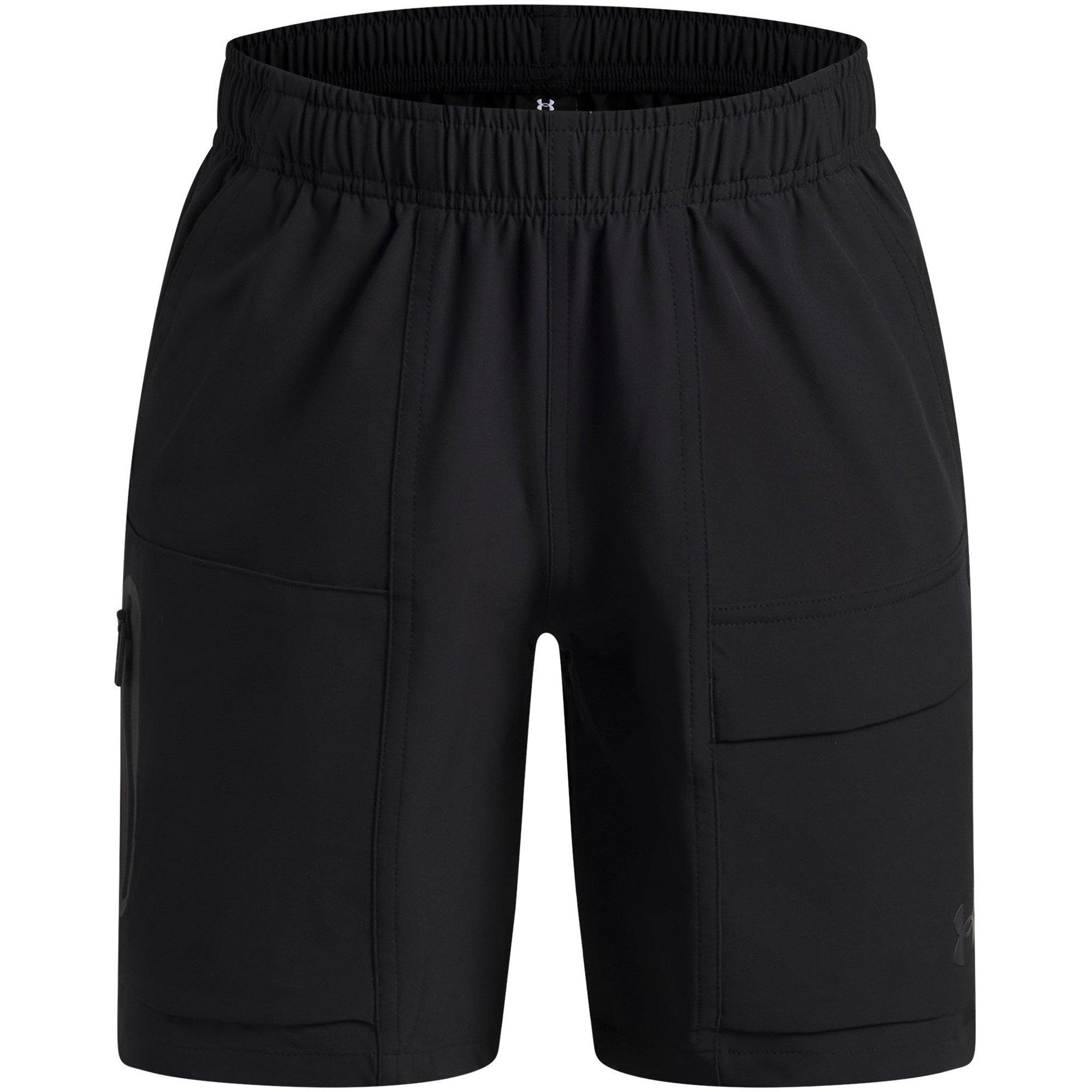 Under Armour Boys Ua Unstoppable Woven Shorts - Black/Black - 13 (XL)