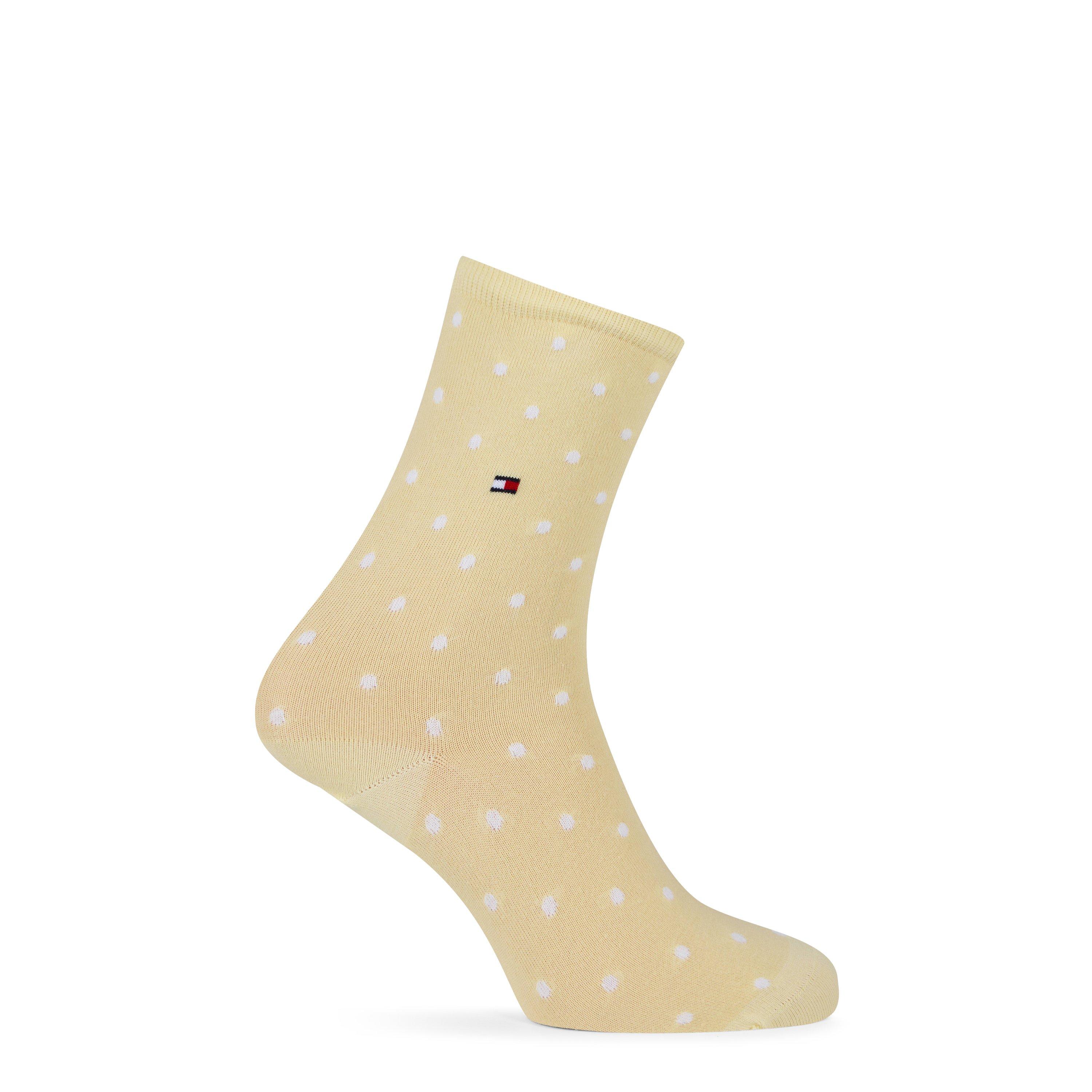 Gelb - Tommy Hilfiger - Women's 2 Pack Logo Crew Socks - 2