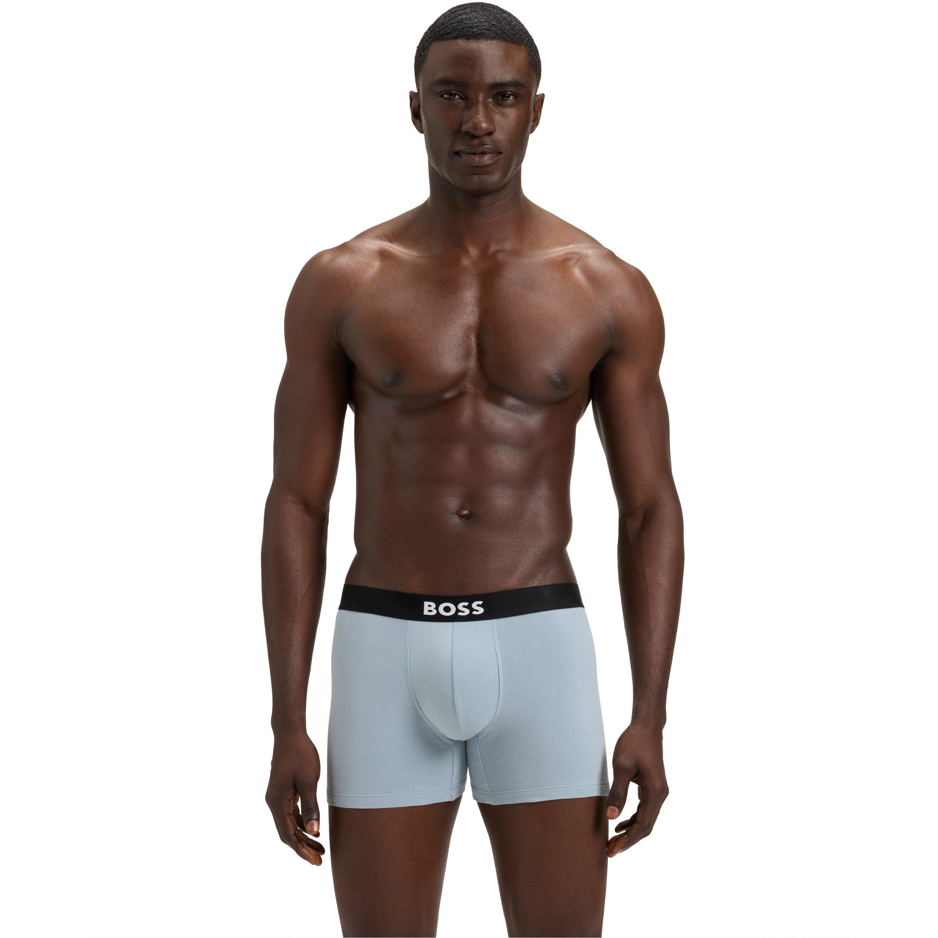 BOSS Boxer 24 Logo 10161406 01, Confezione Da 1, Uomo, Cotone Ed Elastan, Lavabile