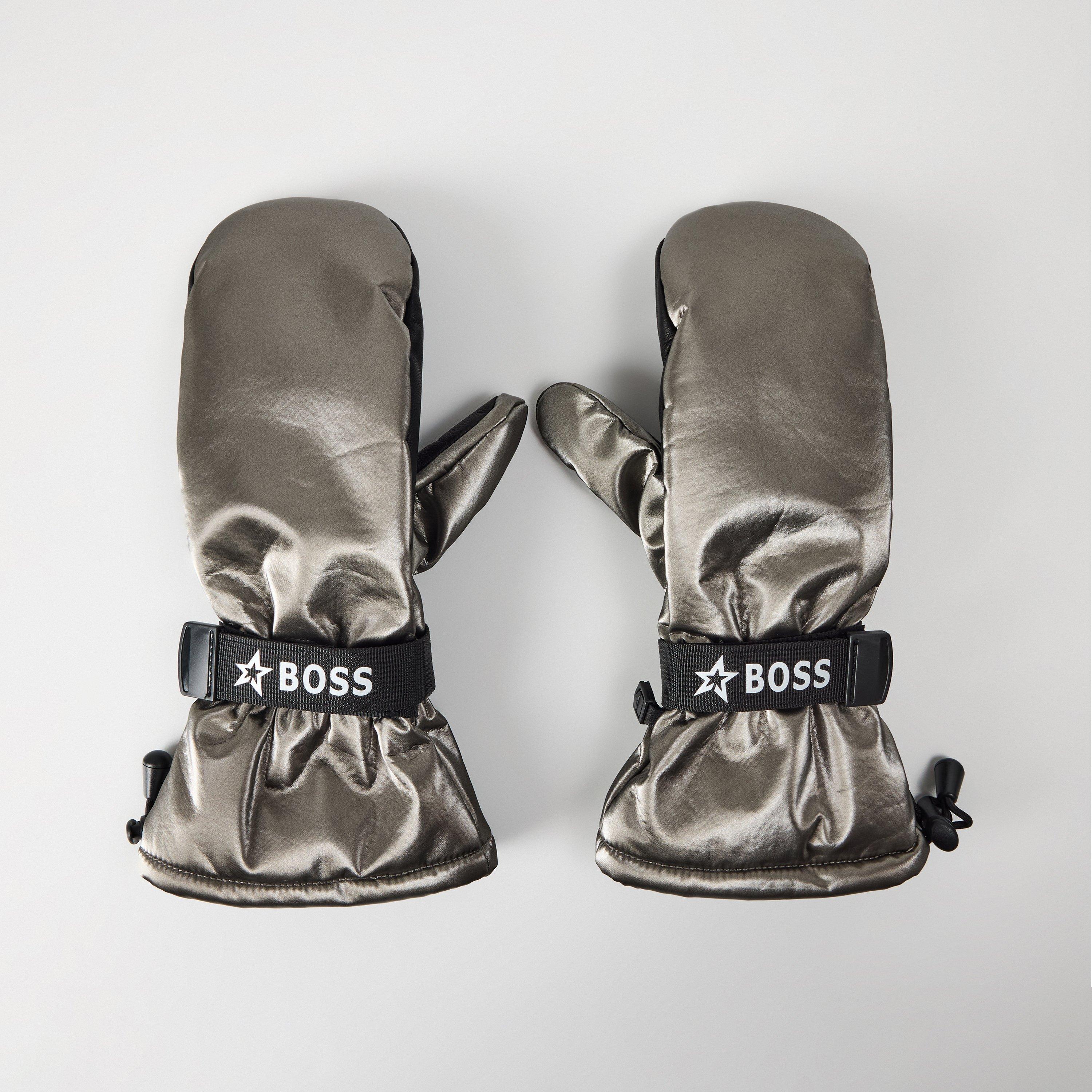 Grey - Boss - Men's Insulated Waterproof Ergonomic Ski Gloves - 1