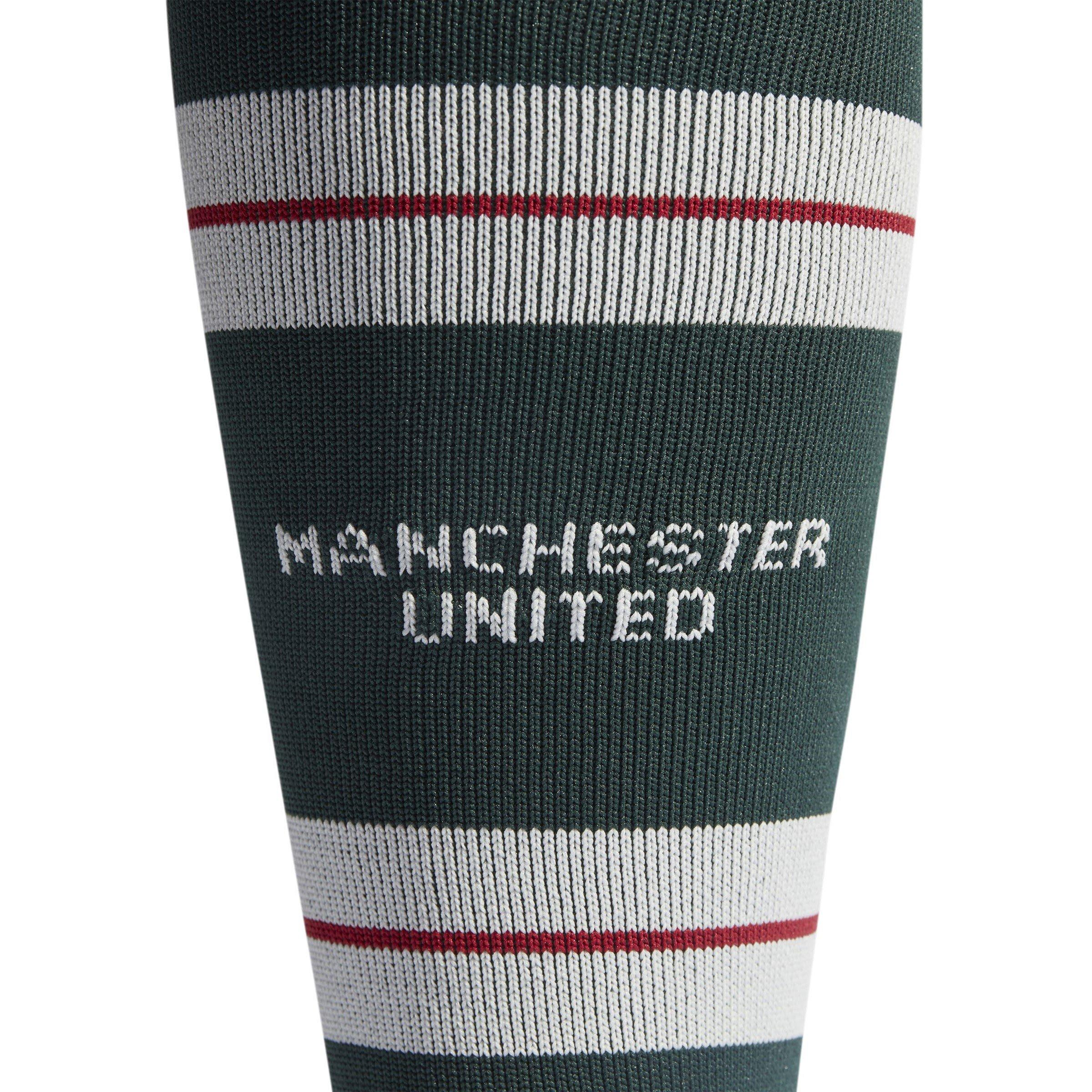 Green - adidas - Manchester United Away Football Socks 2023 2024 Adults - 2