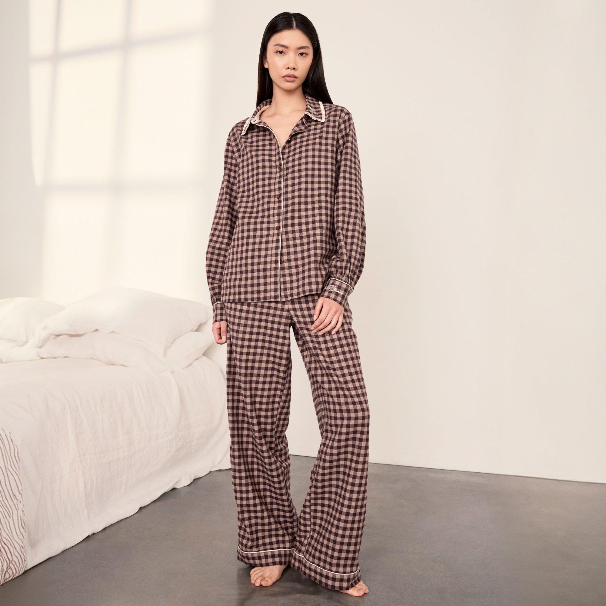 Vichy Marron - Chelsea Peers - ChelsP Button Up PJ Ld64 - 2