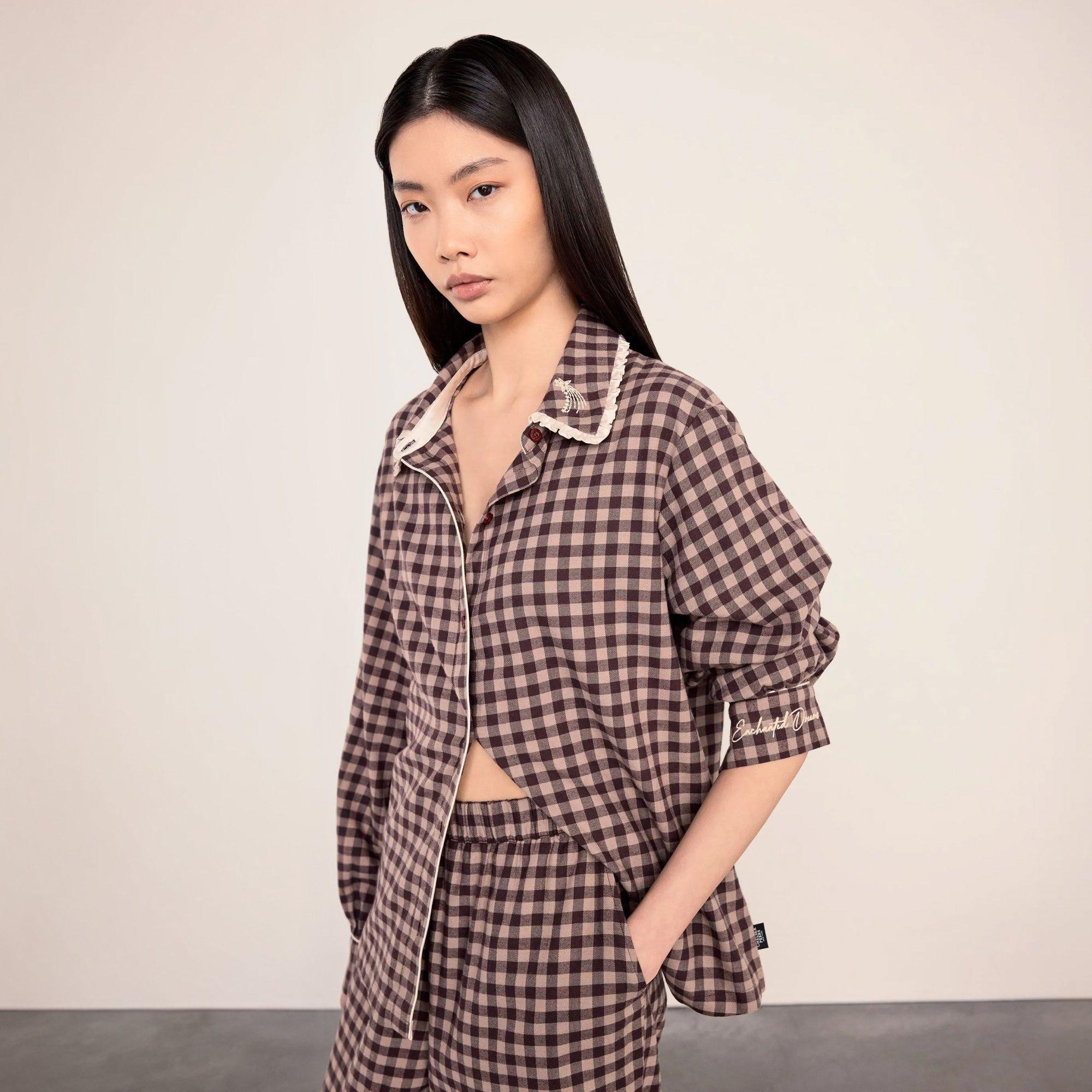 Vichy Marron - Chelsea Peers - ChelsP Button Up PJ Ld64 - 3