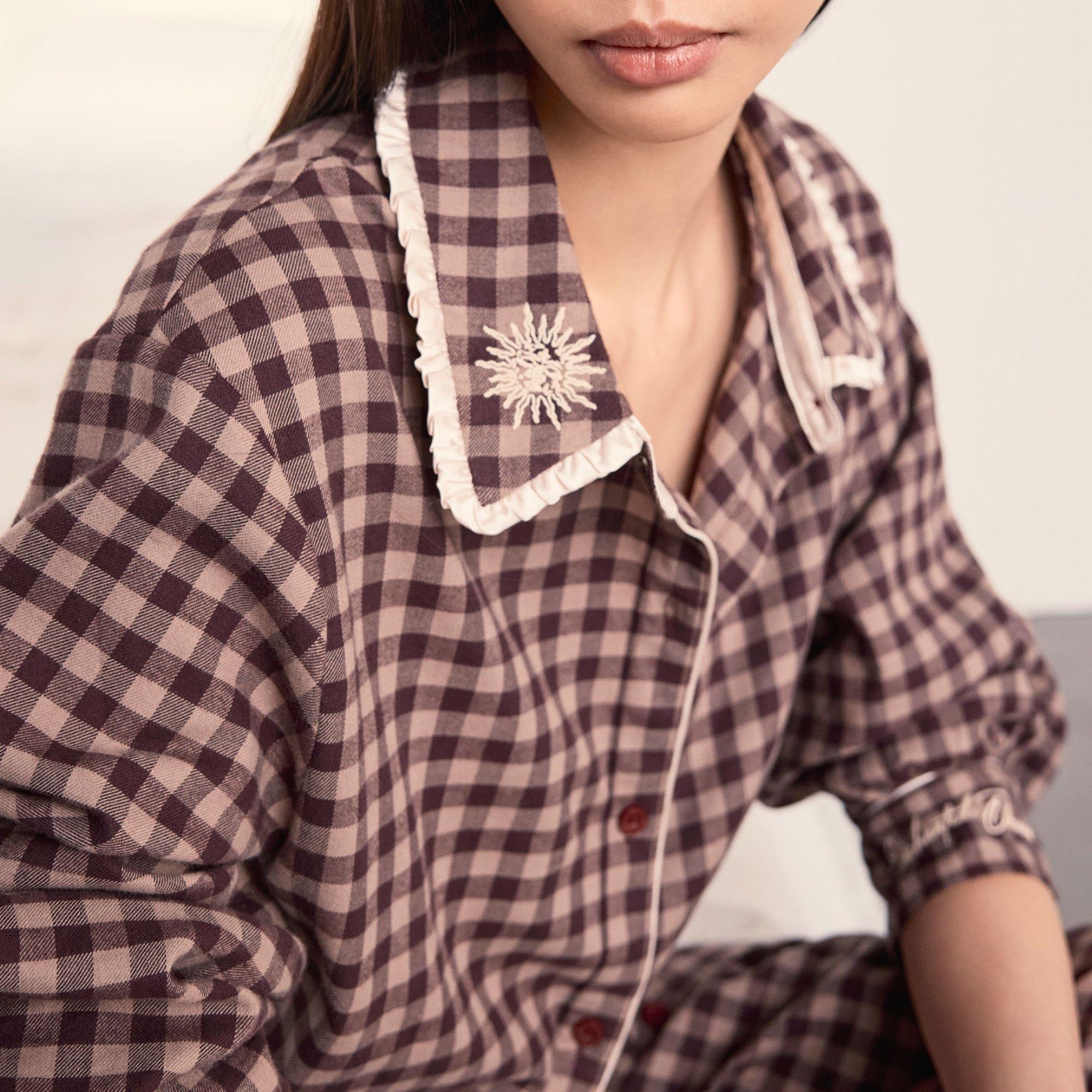 Vichy Marron - Chelsea Peers - ChelsP Button Up PJ Ld64 - 4