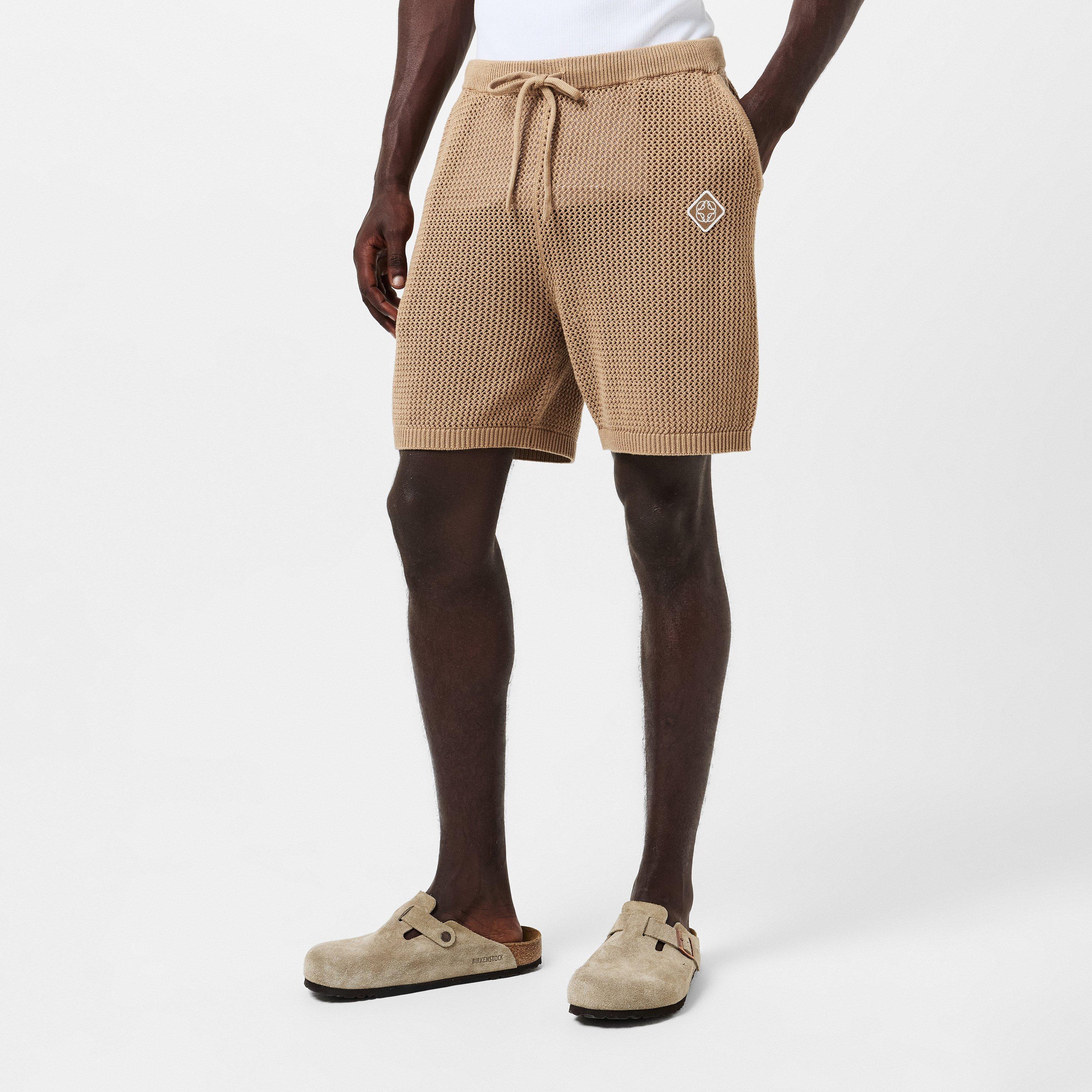 Beige - BELIER - Men's Tracksuit Shorts - 3