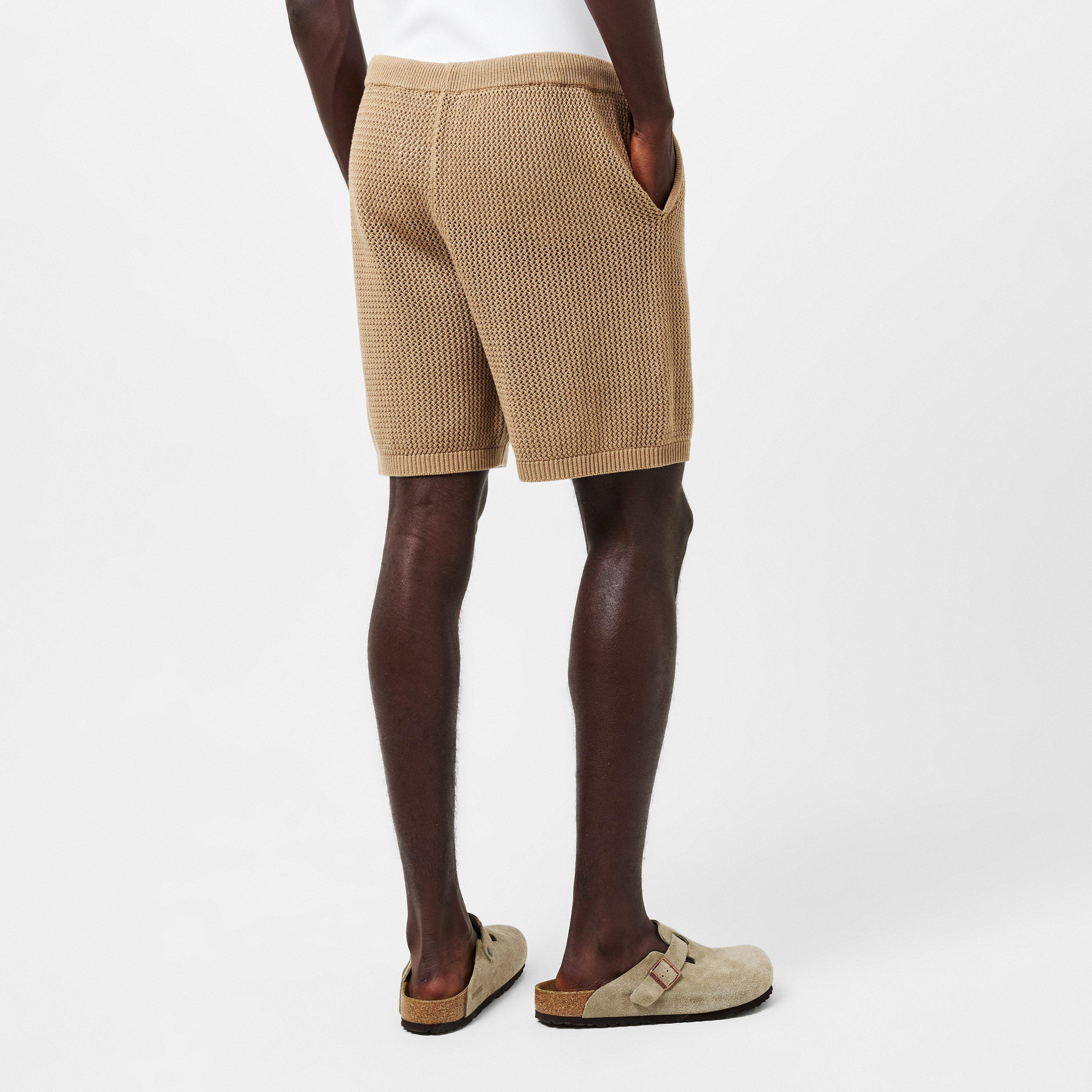 Beige - BELIER - Men's Tracksuit Shorts - 4
