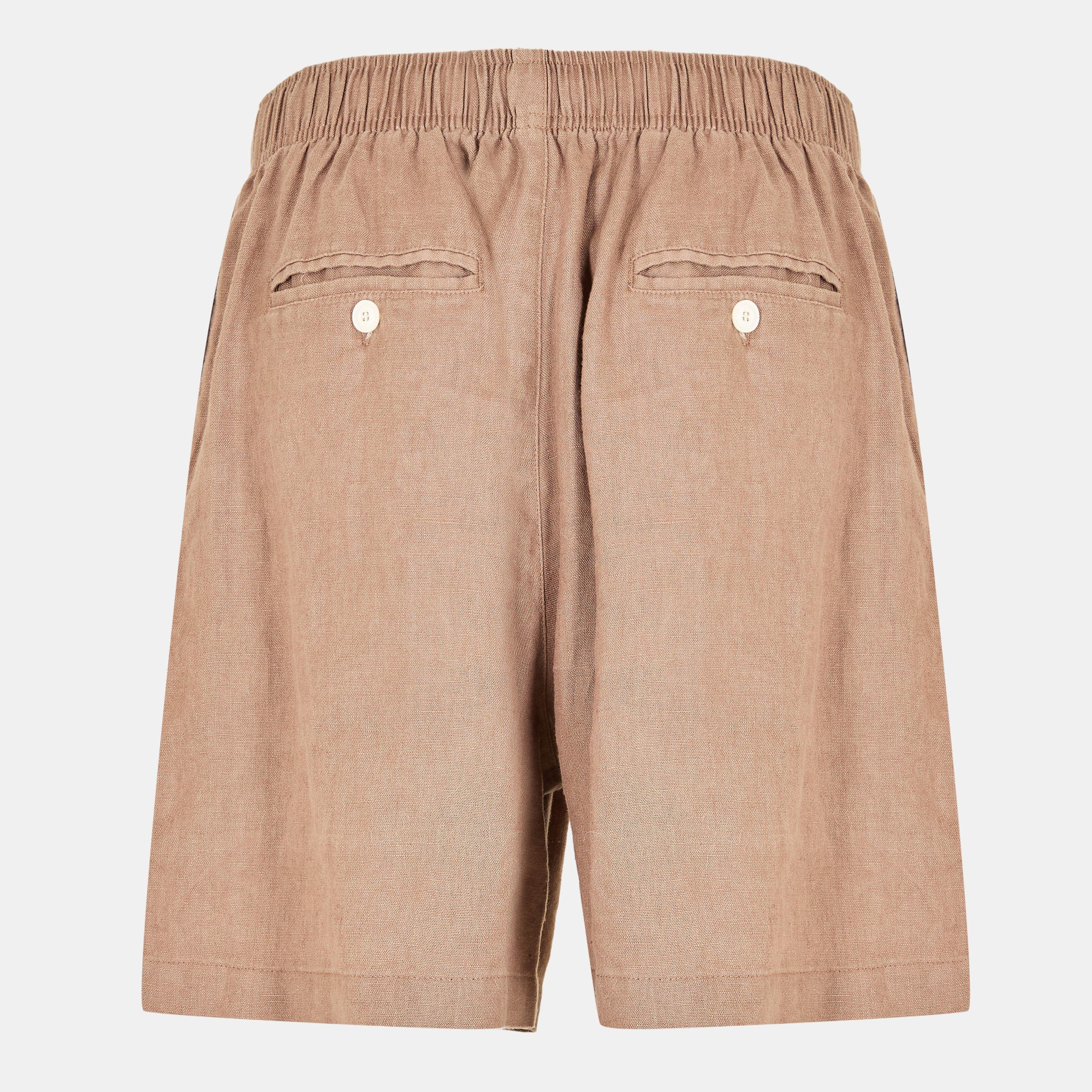 Mushroom - MKI MIYUKI ZOKU - Men's Linen Woven Tracksuit Shorts - 2