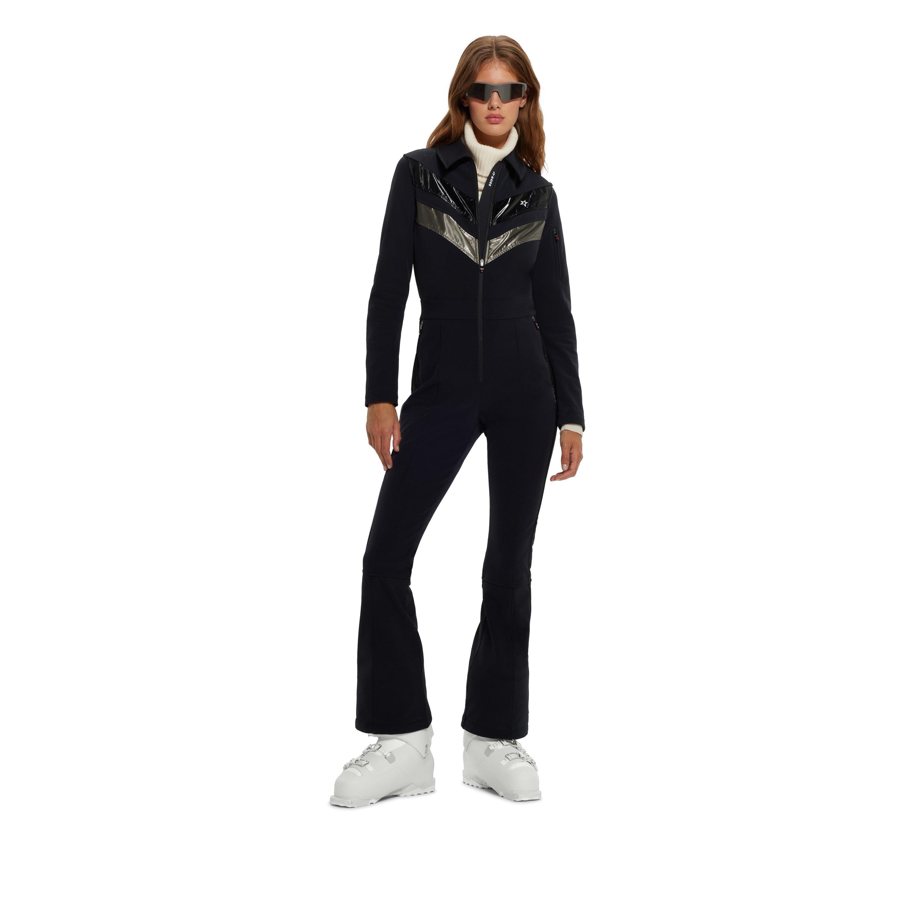 Boss Women's Weather Resistant Tailored Fit Ski Suits - Black - 14 (XL)