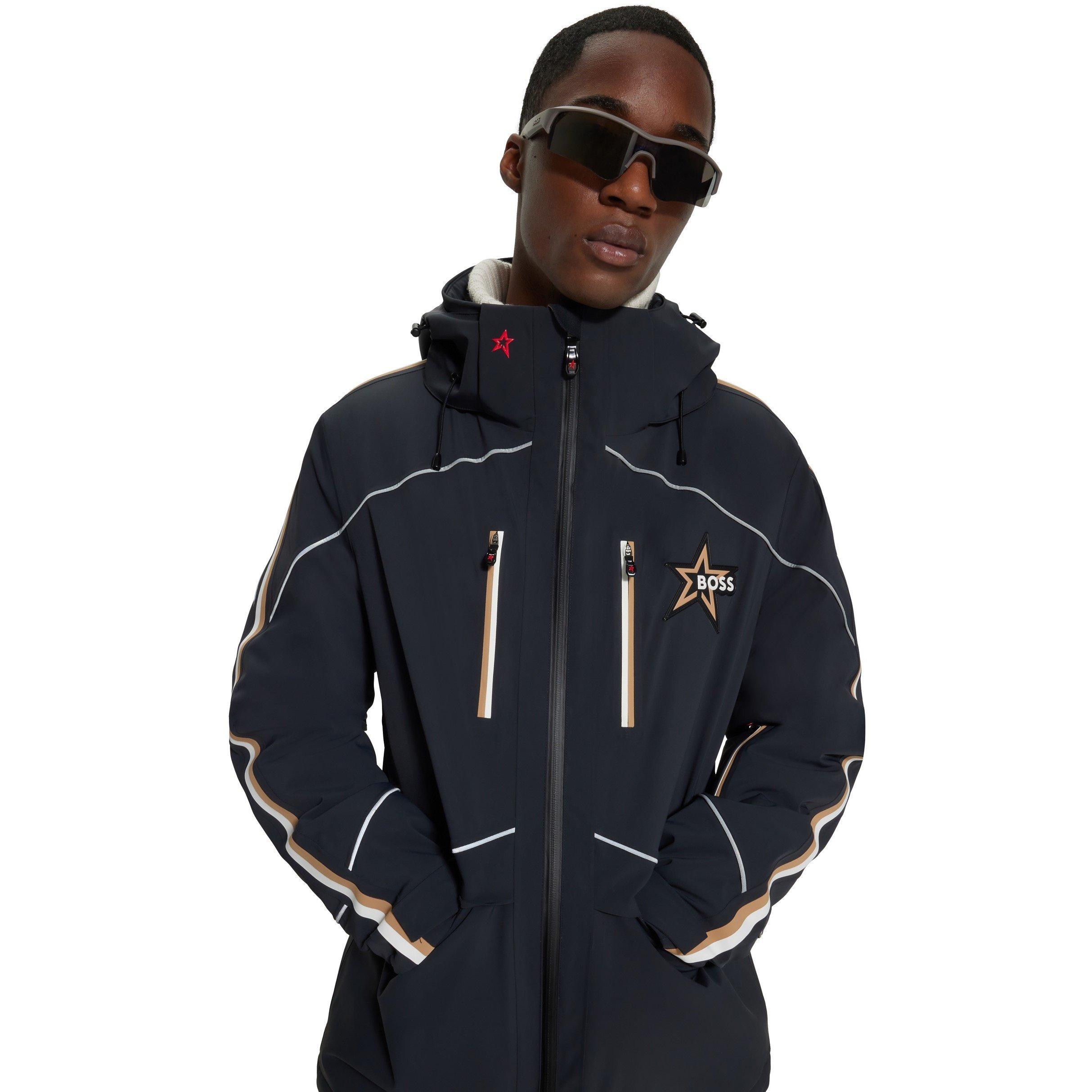 Black - Boss - Men's BOSS Technical Ski Jacket - 3
