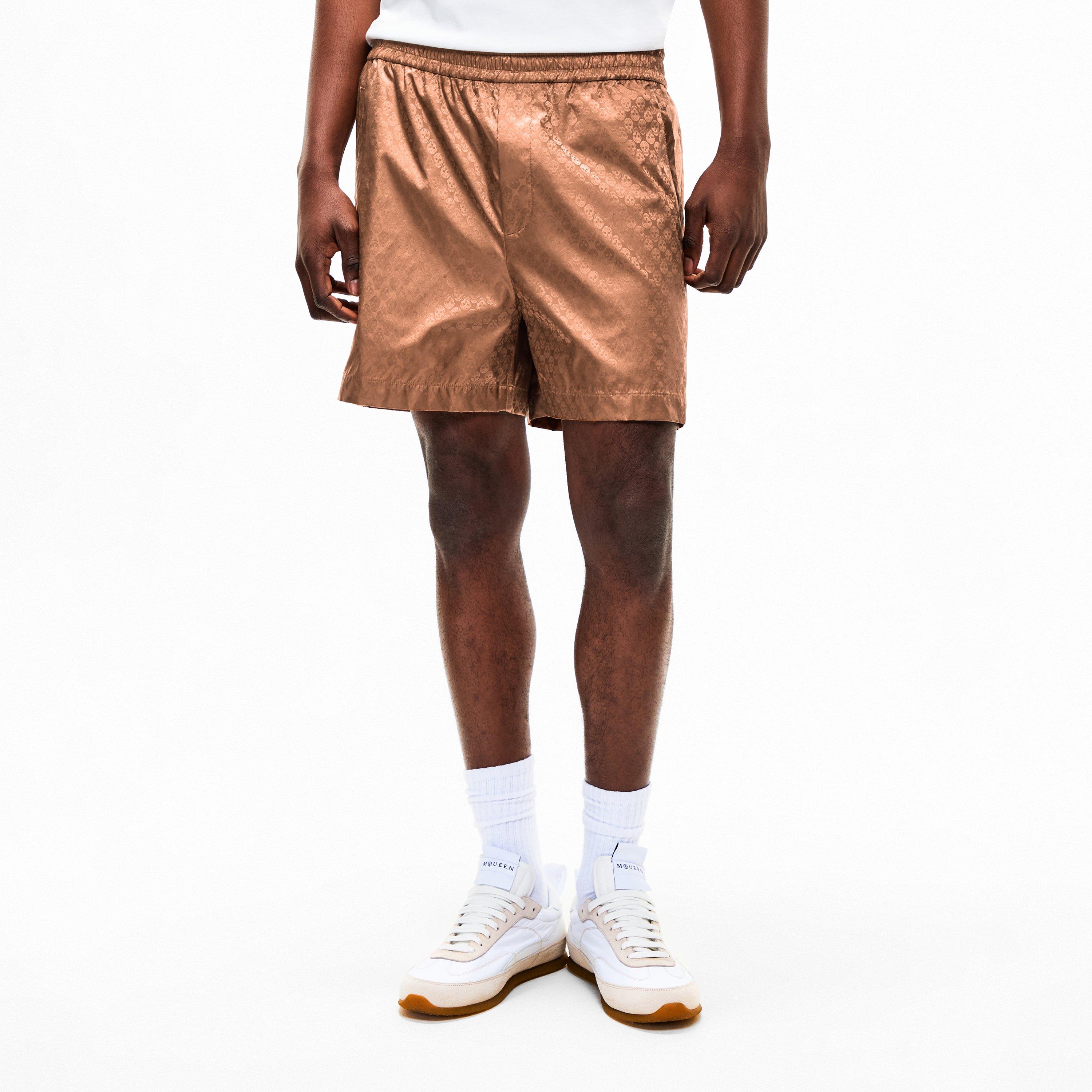 Camel - Alexander McQueen - Men's Alex Woven Tracksuit Shorts - 3