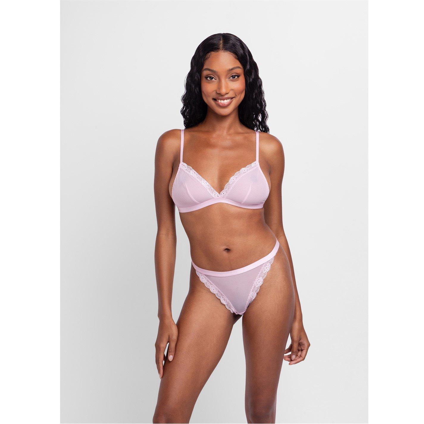 Pink/Black - Dorina - Misha Bralette 3 Pack - 9