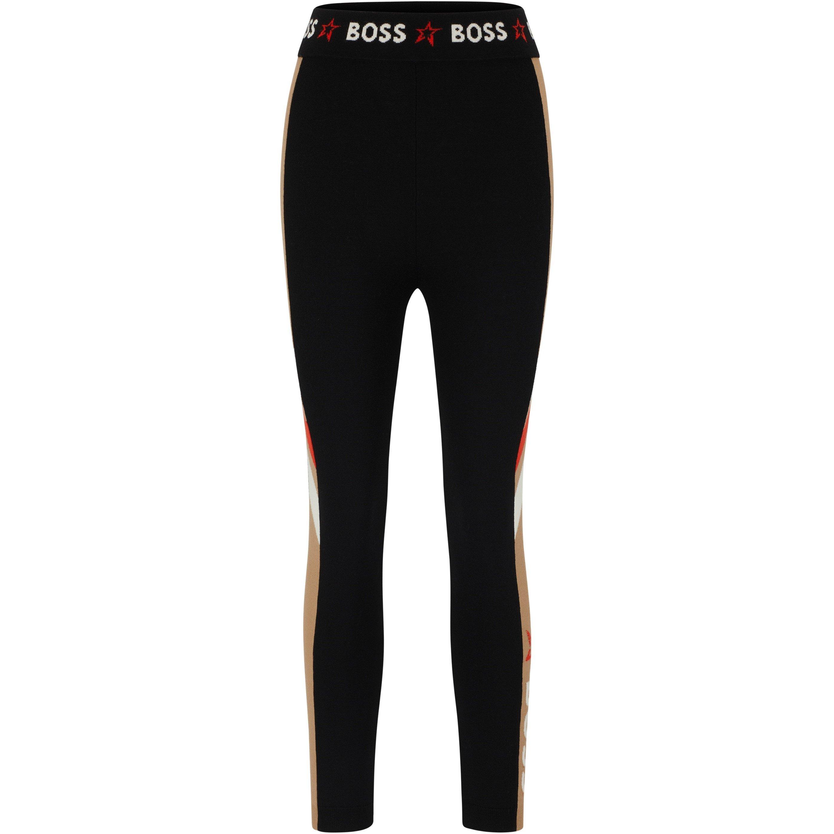 Black - Boss - Women's Mania Performance Stretch Baselayer Leggings