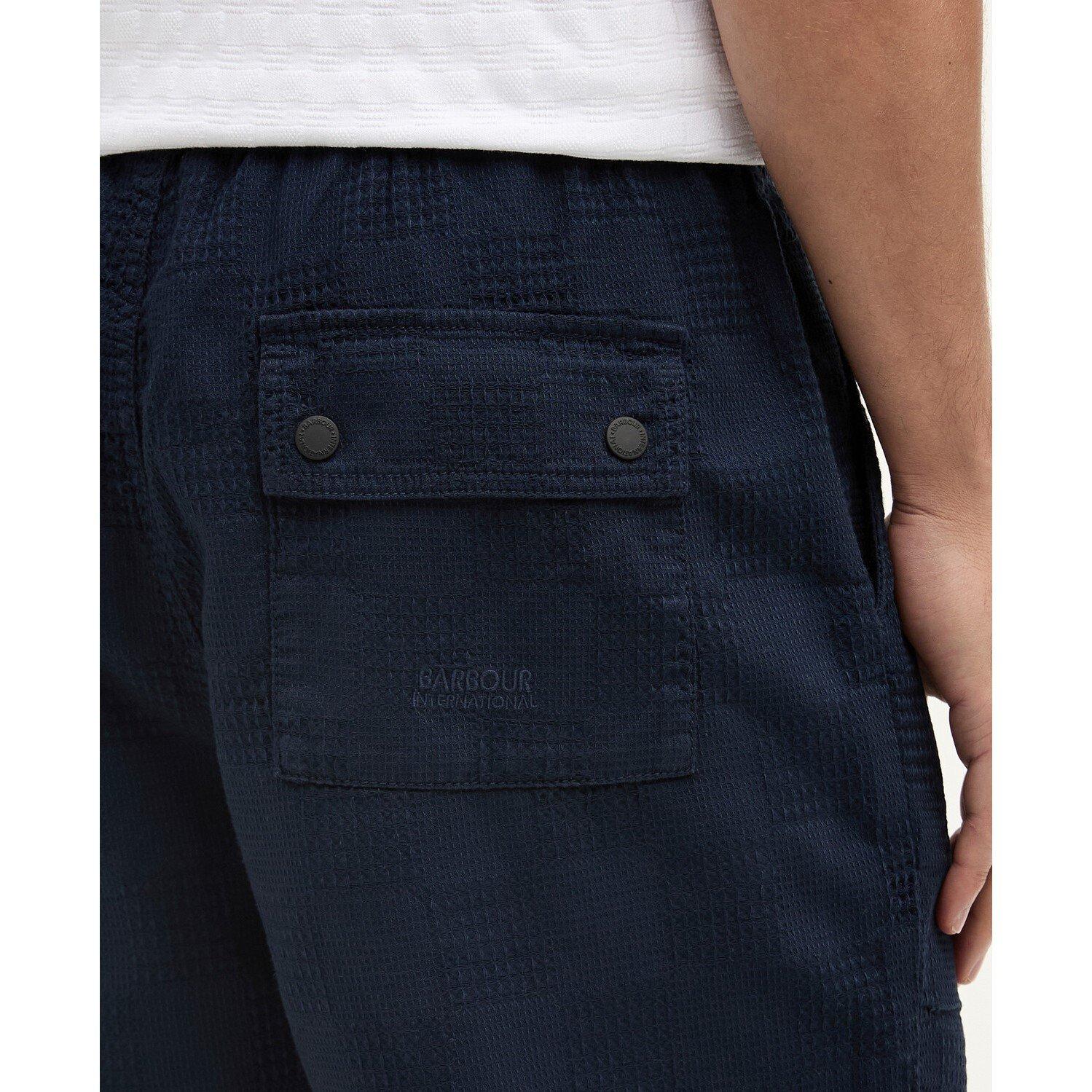 Navy NY91 - Barbour International - Men's Woven Tracksuit Shorts - 4