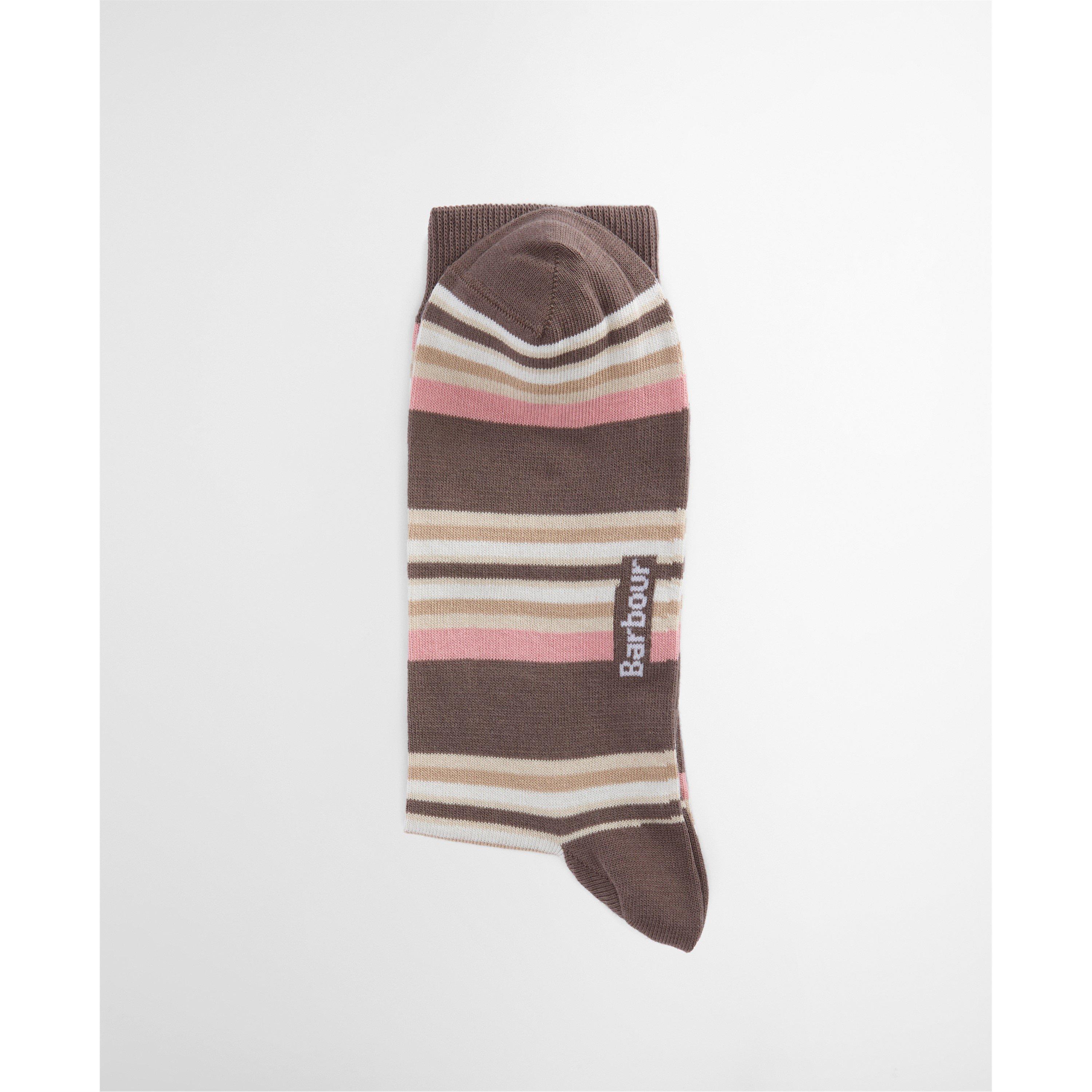 Pink/NavyStripe - Barbour - Mens Summer Stripe 2-Pack Socks - 2