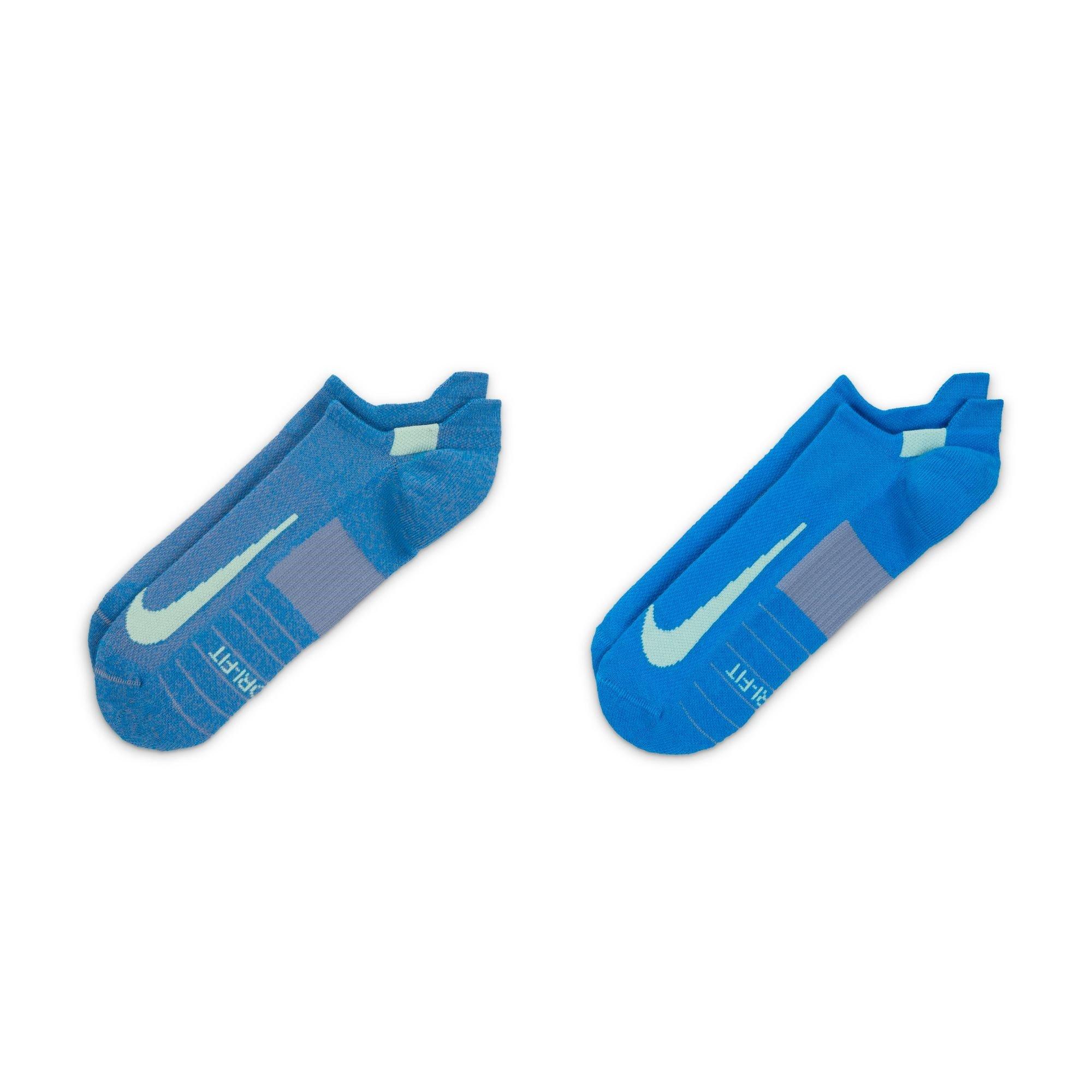 Multi-Kleur - Nike - 2 Pack Multiplier Running Socks Adults - 2