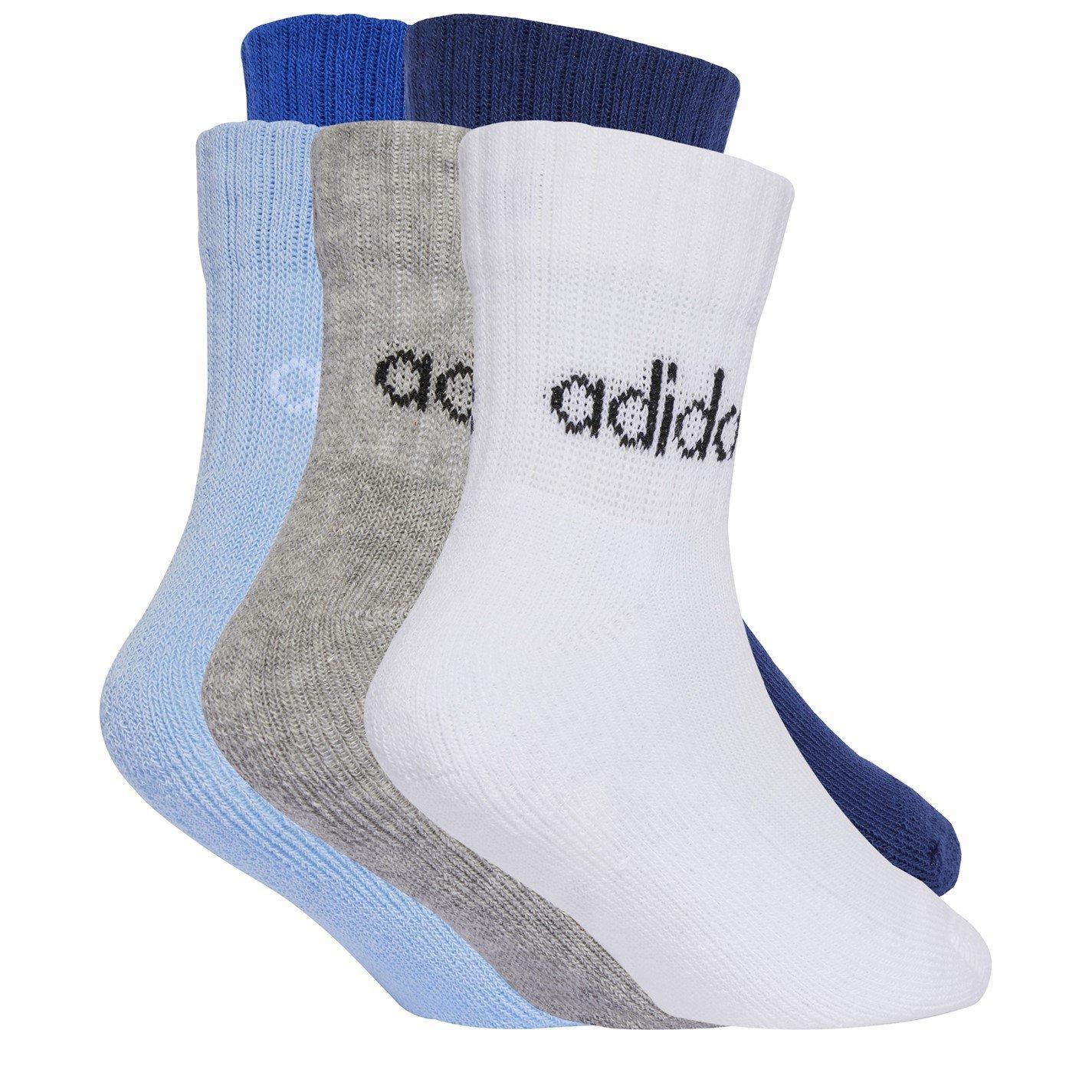 Blue/Grey/White - adidas - Trainer Socks - 2