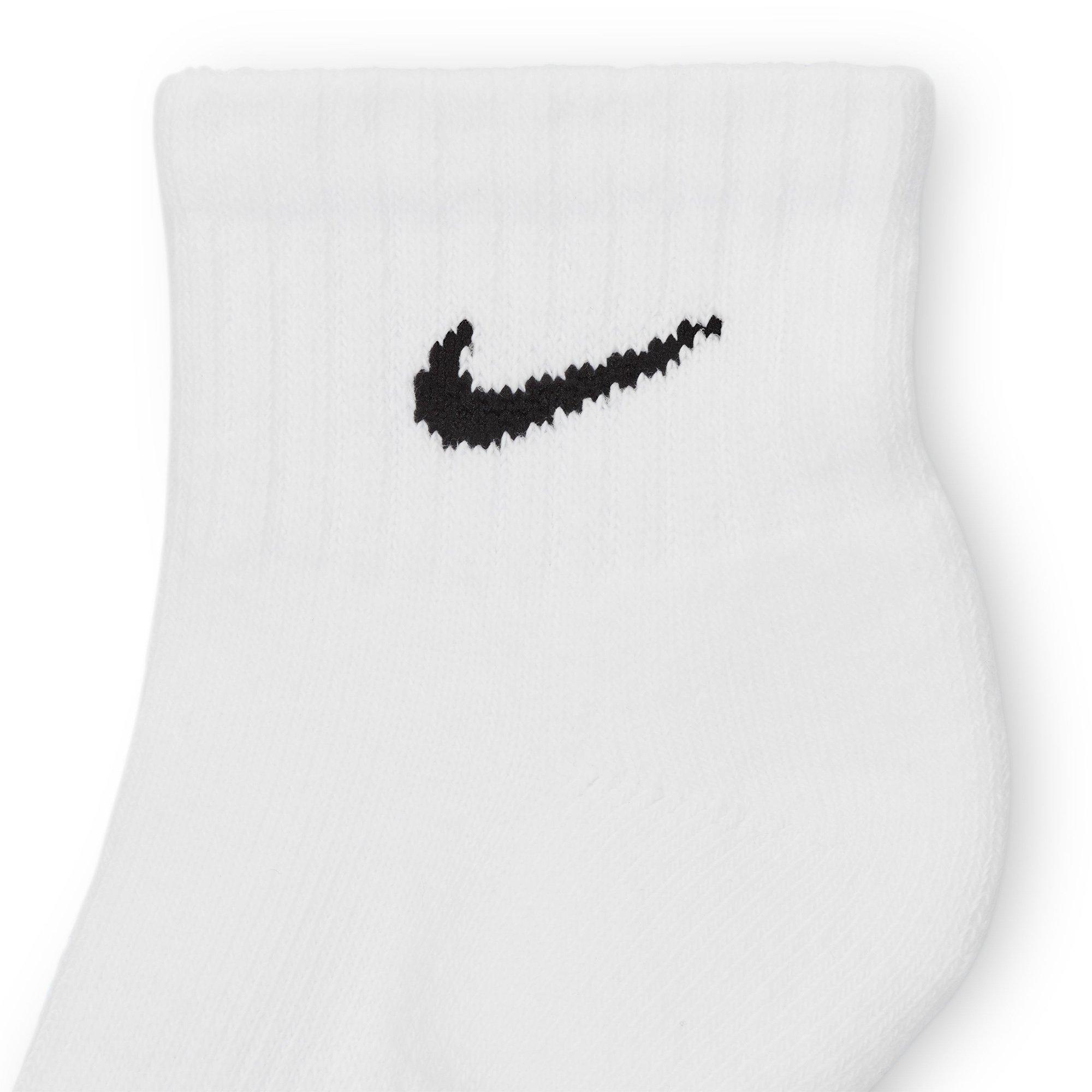 White/Black - Nike - Everyday Juniors Cushioned Ankle Socks 6 Pairs - 6