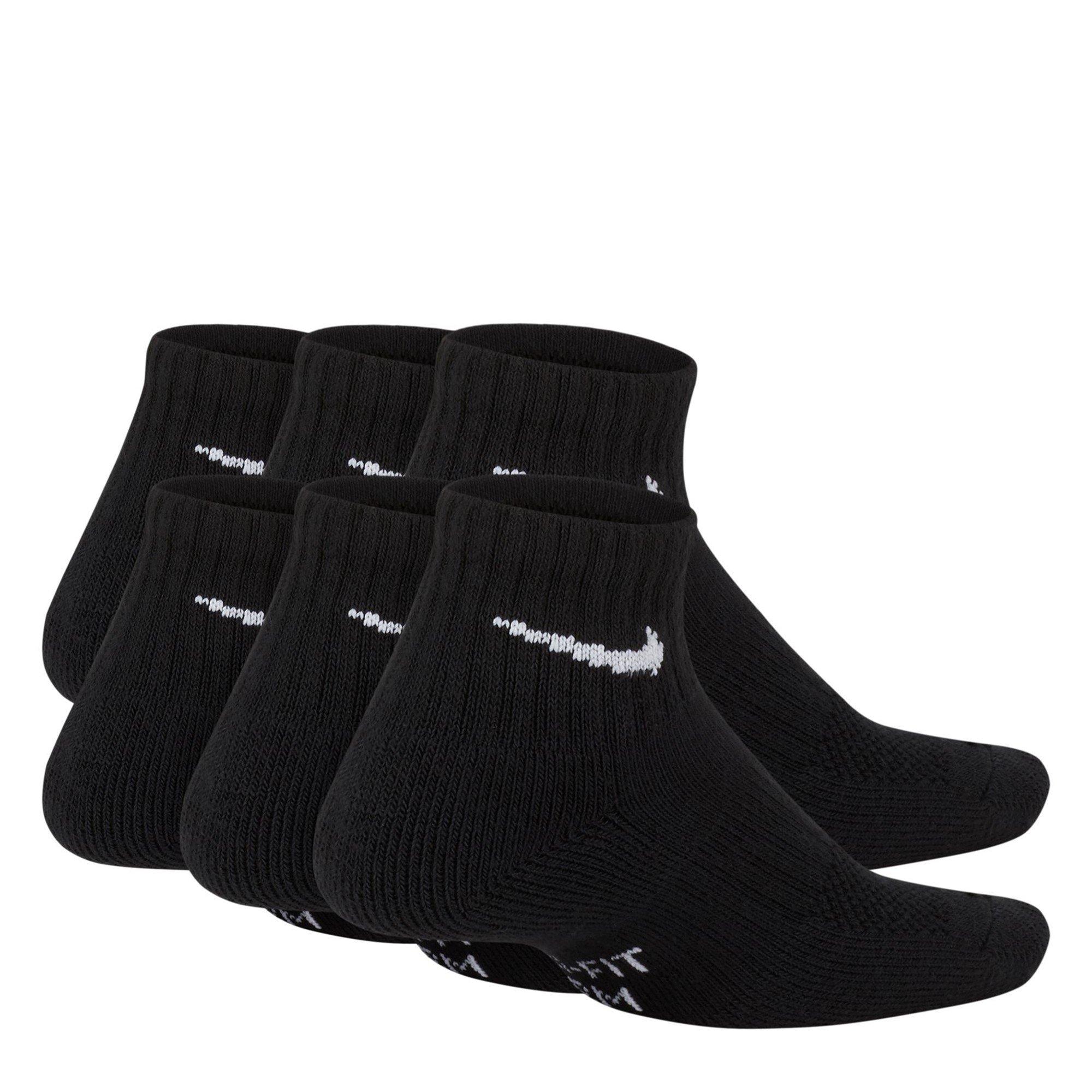 Black/White - Nike - Everyday Juniors Cushioned Ankle Socks 6 Pairs - 2