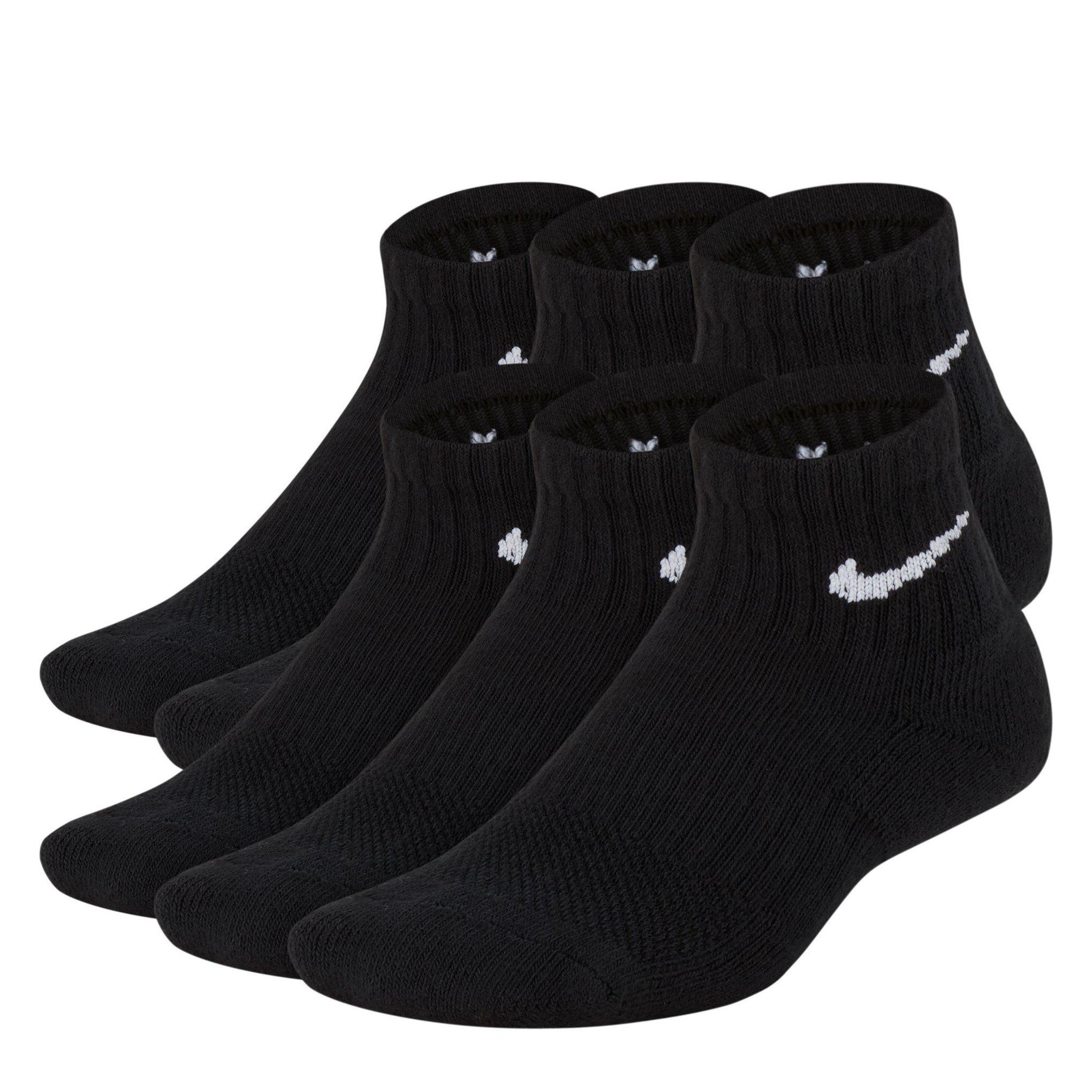 Black/White - Nike - Everyday Juniors Cushioned Ankle Socks 6 Pairs - 3