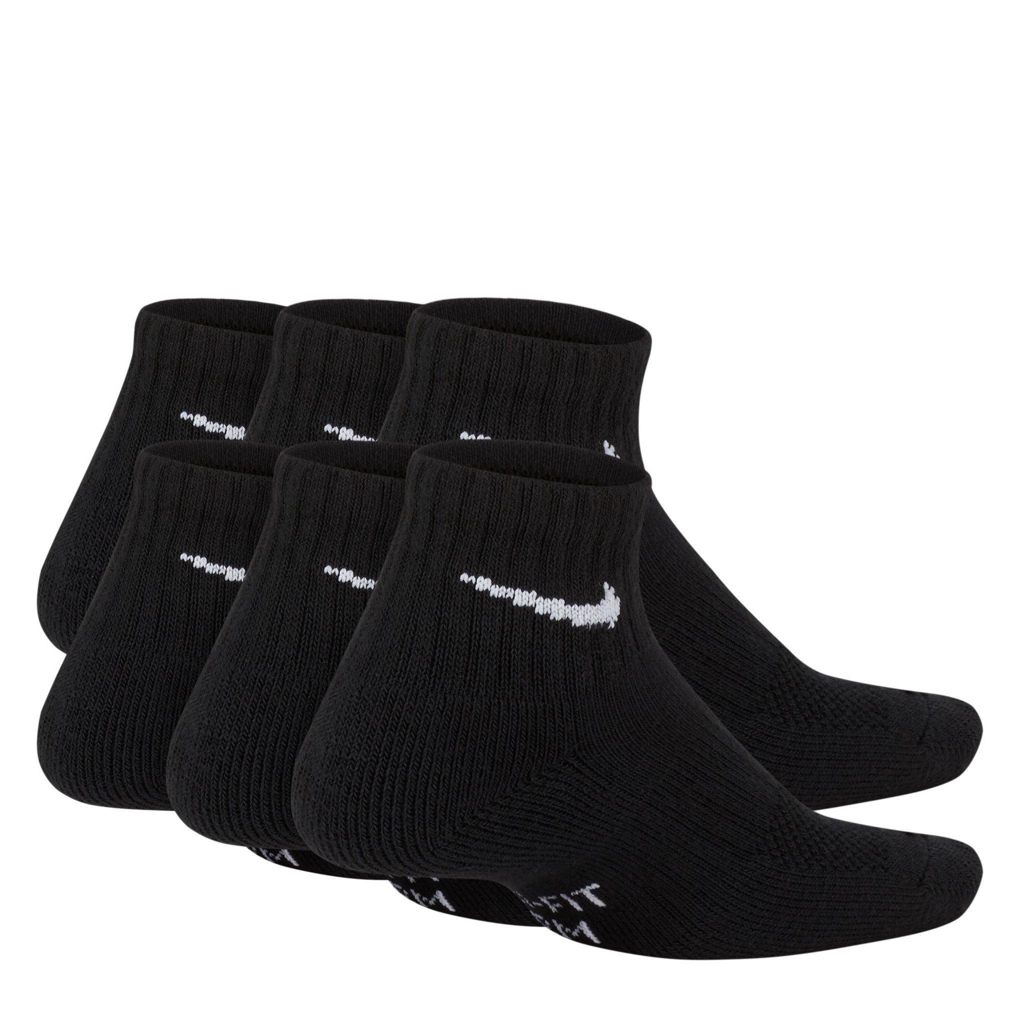 Black/White - Nike - Everyday Juniors Cushioned Ankle Socks 6 Pairs - 4