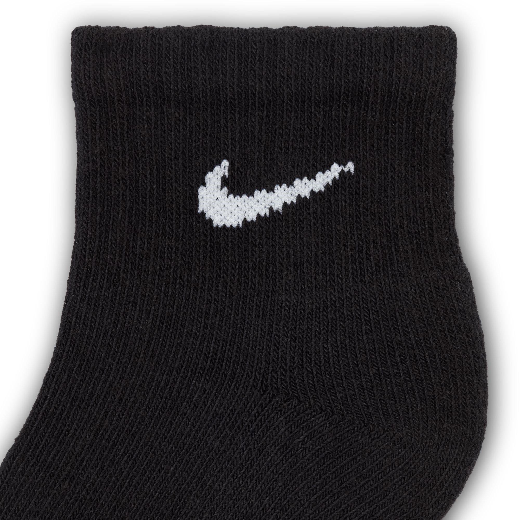 Black/White - Nike - Everyday Juniors Cushioned Ankle Socks 6 Pairs - 6