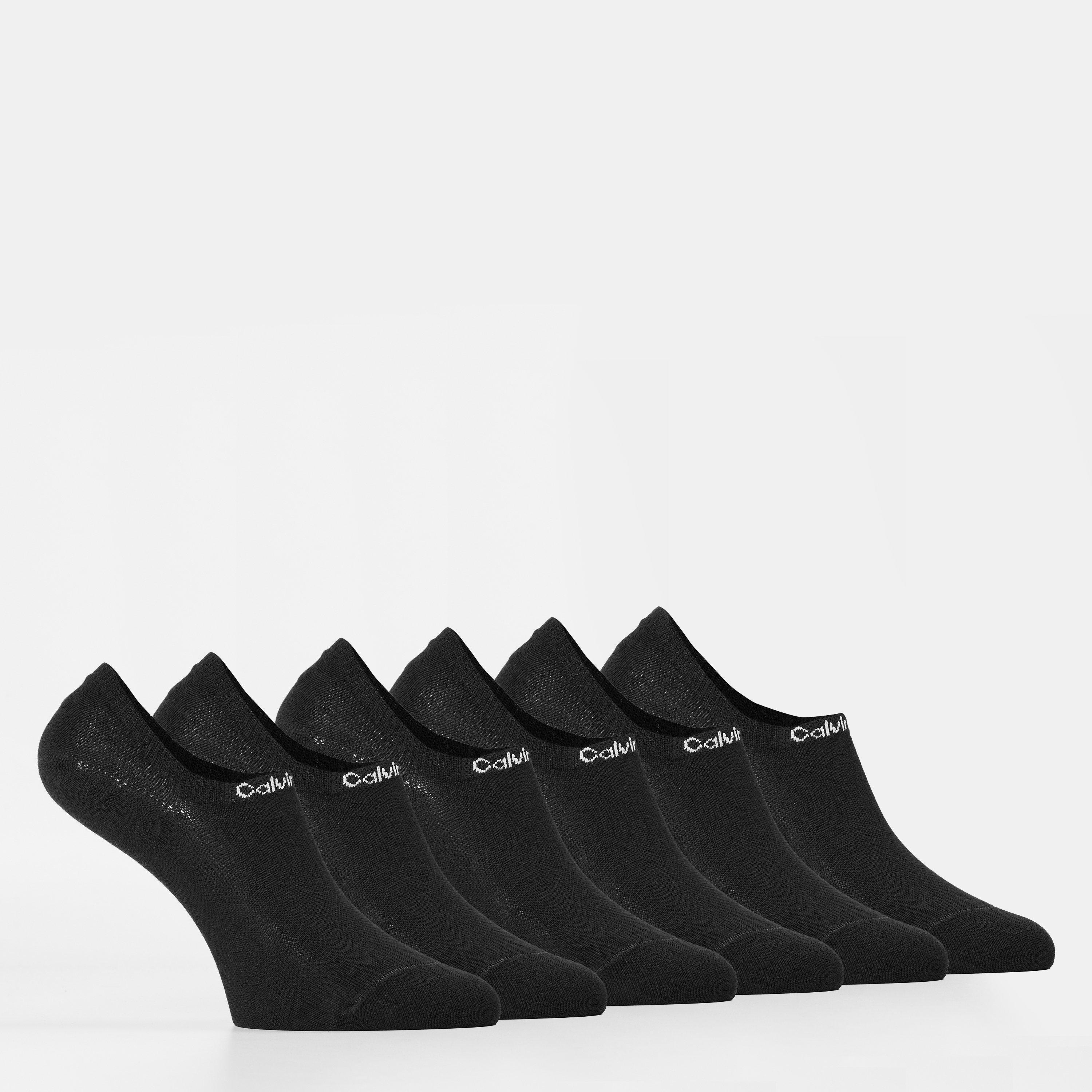 Calvin Klein Women's Invisible Trainer Socks - Black - Ladies 4-8