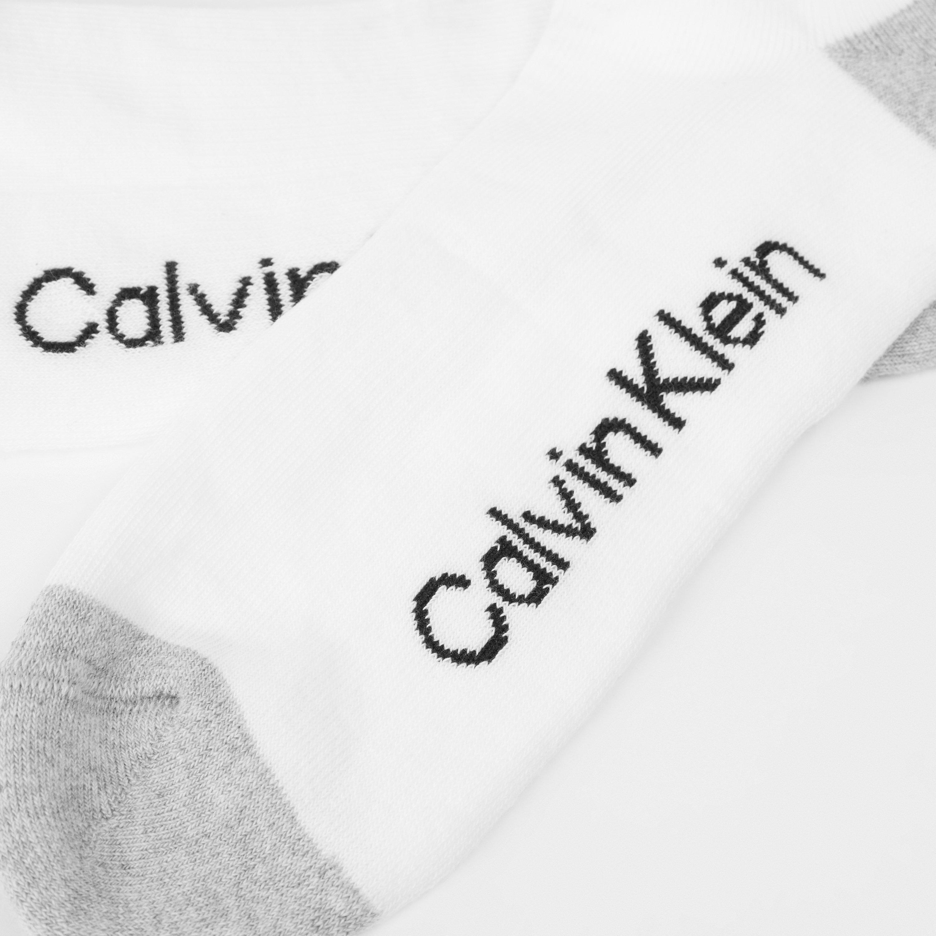 White - Calvin Klein - Trainer Socks 3-Pack Mens - 2