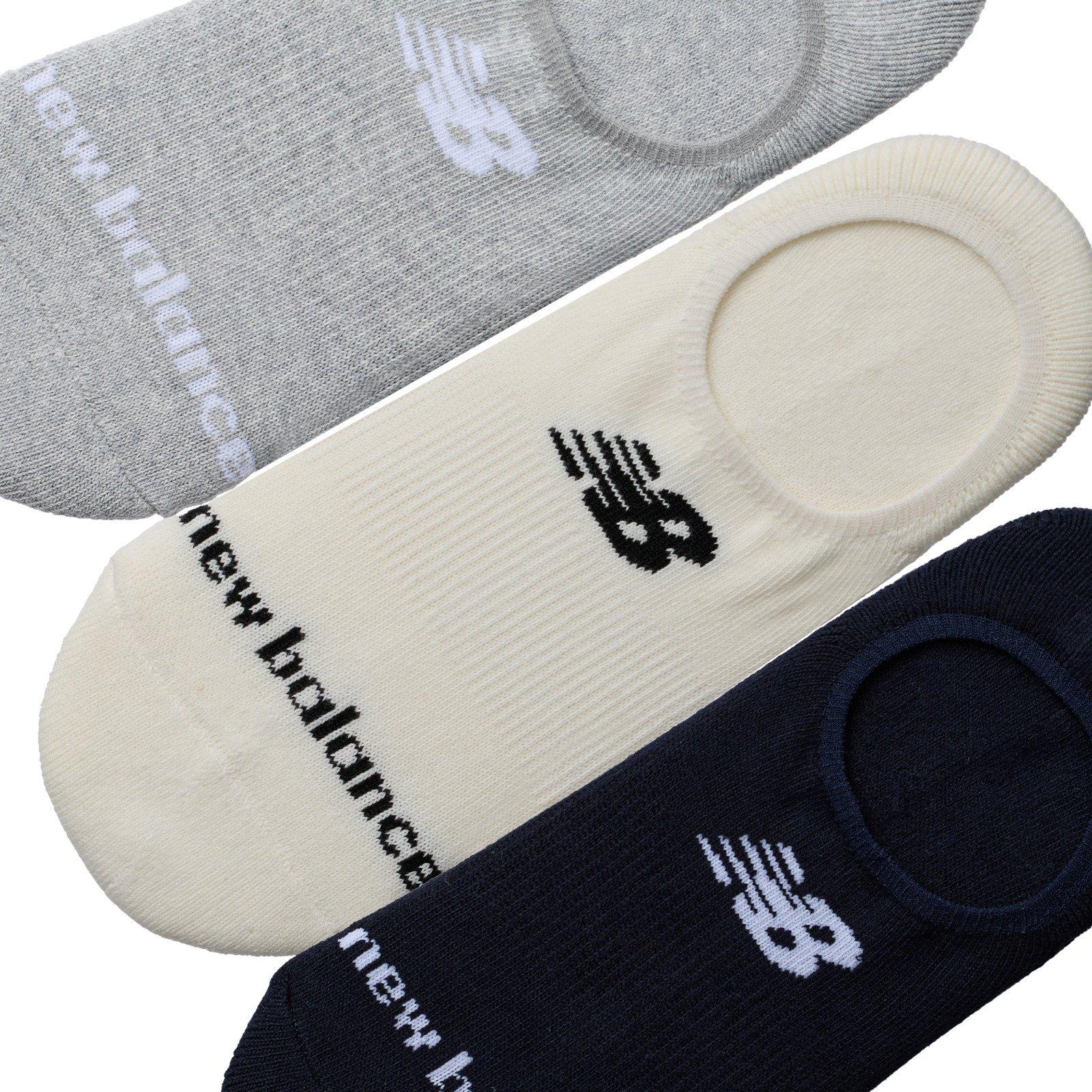 Multi - New Balance - Everyday Ultra Low Unisex Adults No Show Socks 3 Pairs - 3