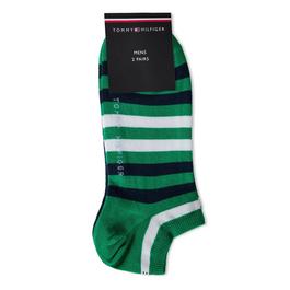 Tommy Hilfiger Duo Striped Trainer Socks 2-Pairs
