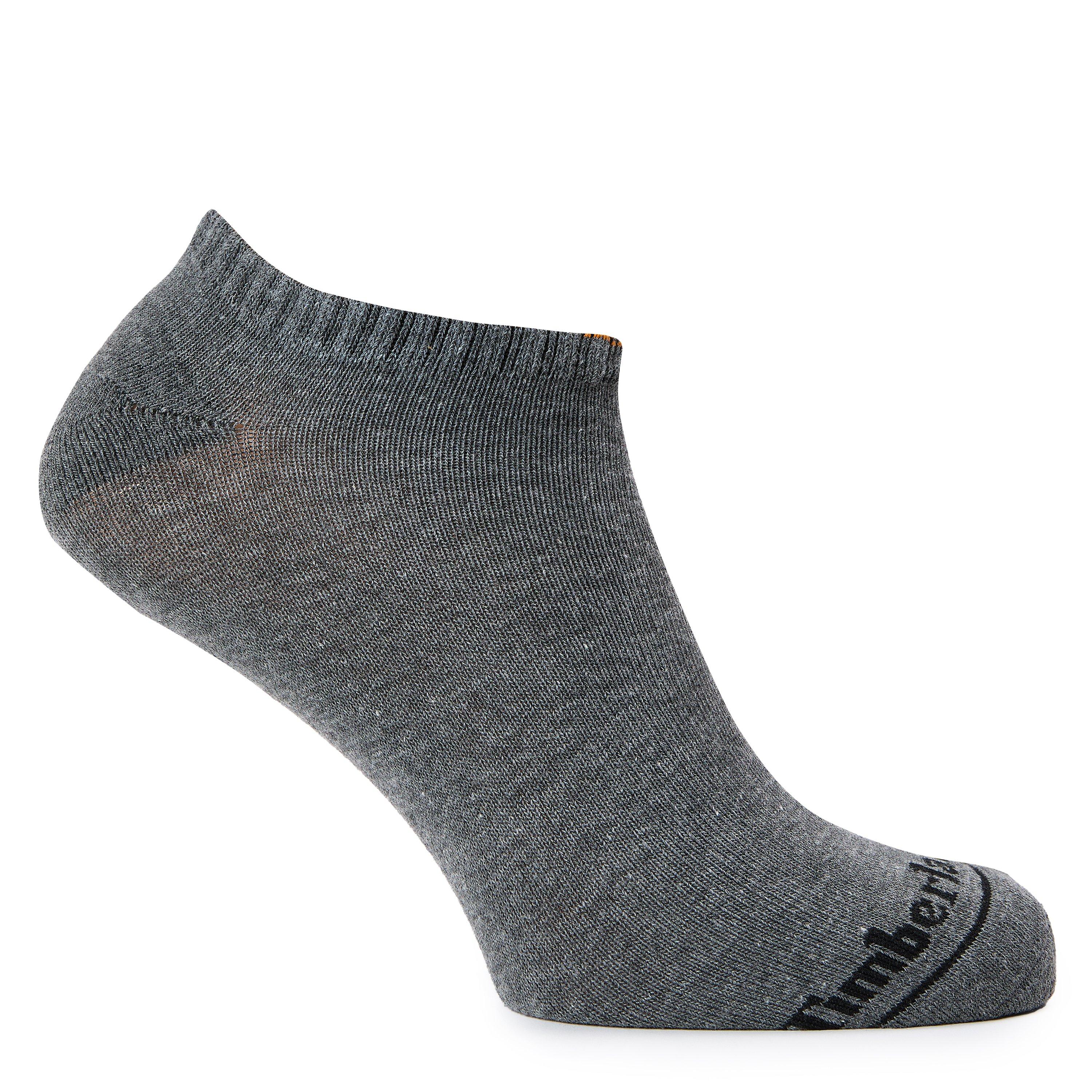 Timberland  3P Core No Show Invisible Socks - Dark Grey Hthr - L