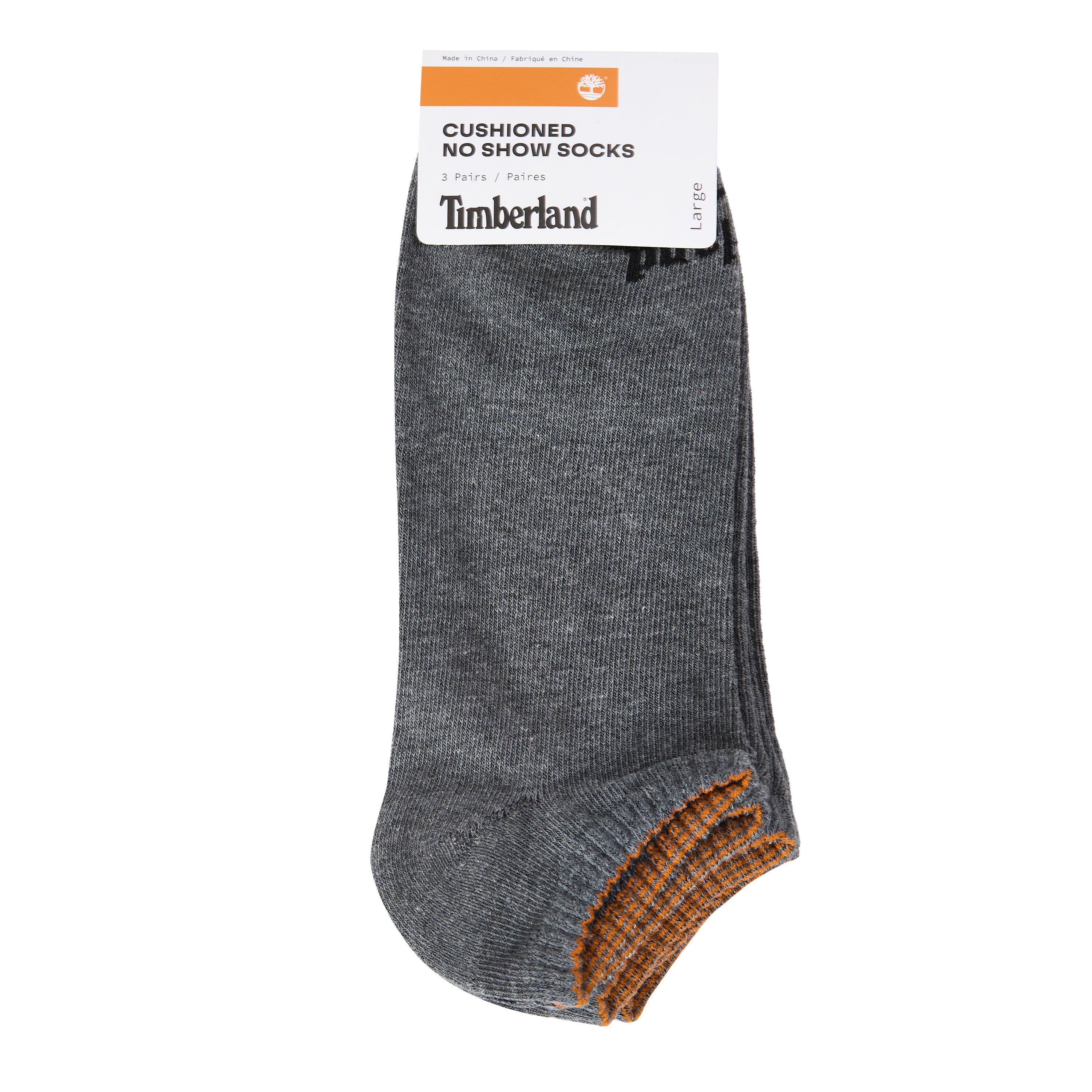 Dark Grey Hthr - Timberland - 3P Core No Show Invisible Socks - 2