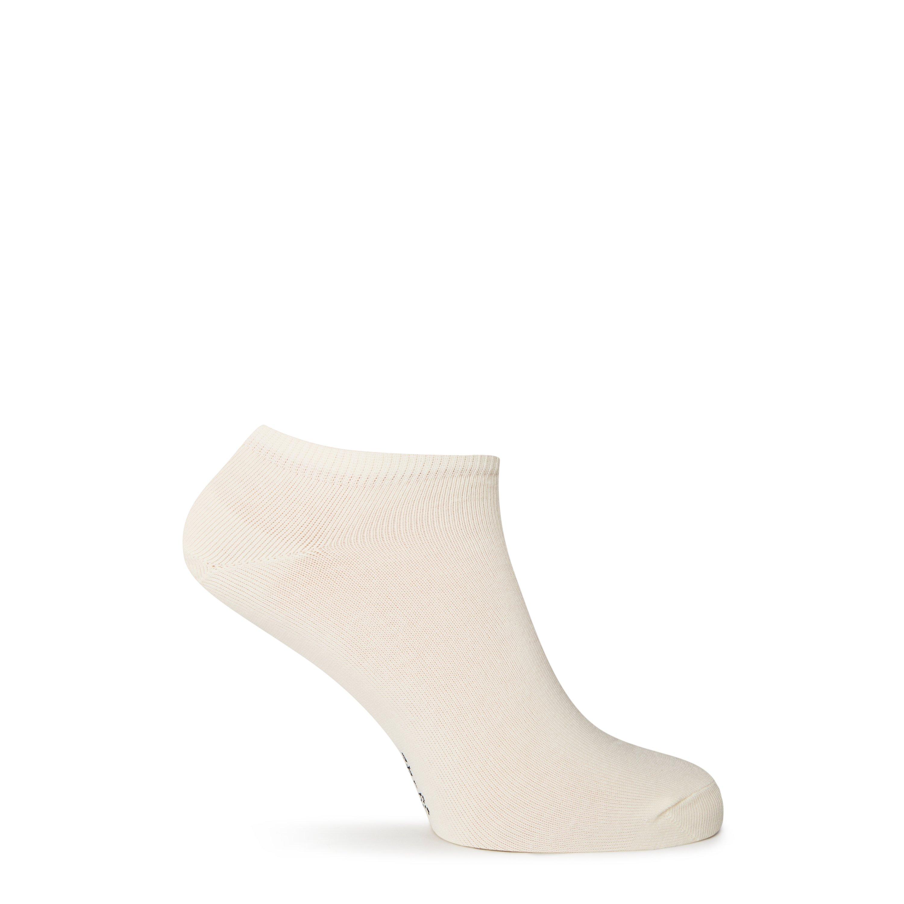 Khaki/Off White - Tommy Hilfiger - Men's Trainer Socks - 3