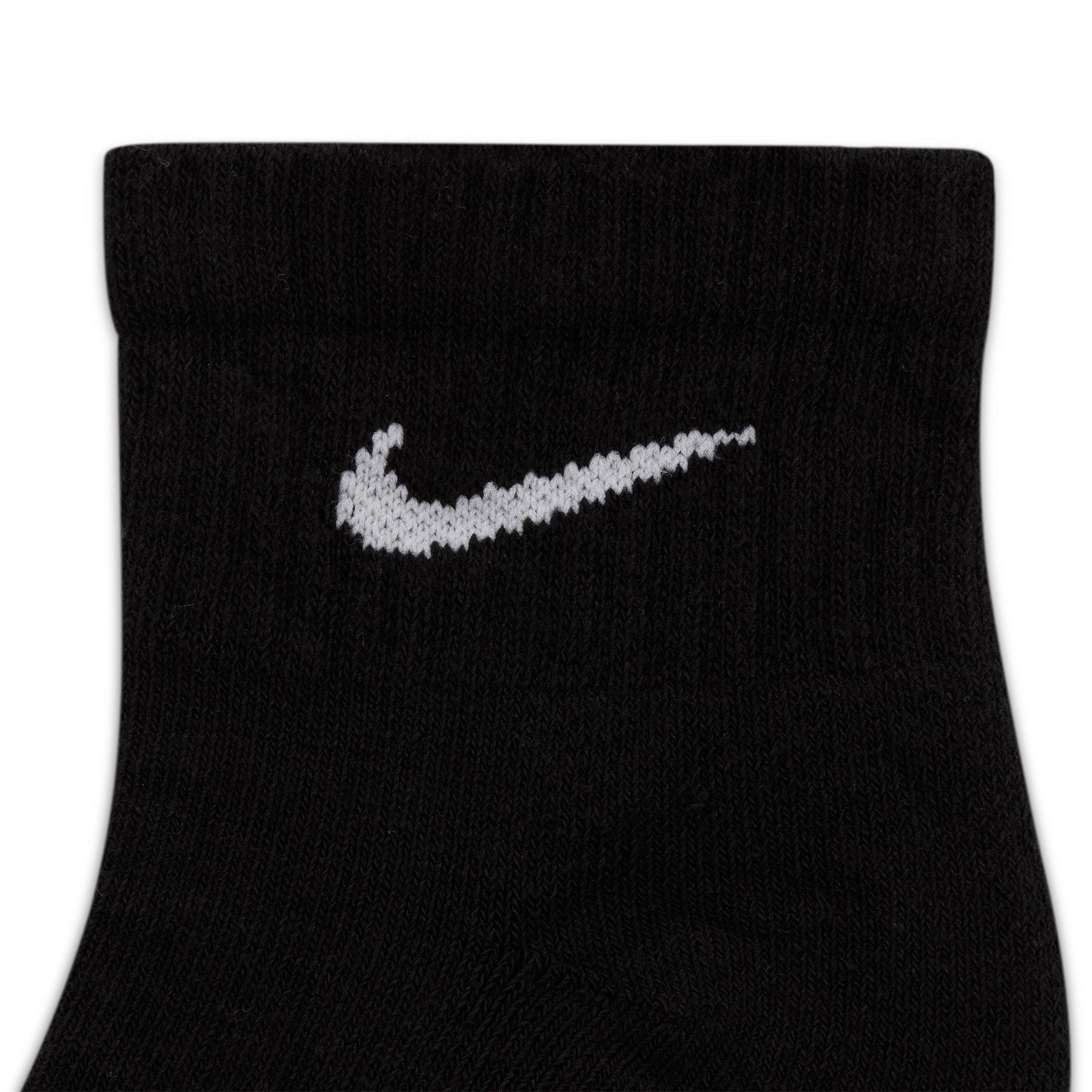 Black/White - Nike - Nike Everyday Cushioned Adults Training Ankle Socks 6 Pairs - 4