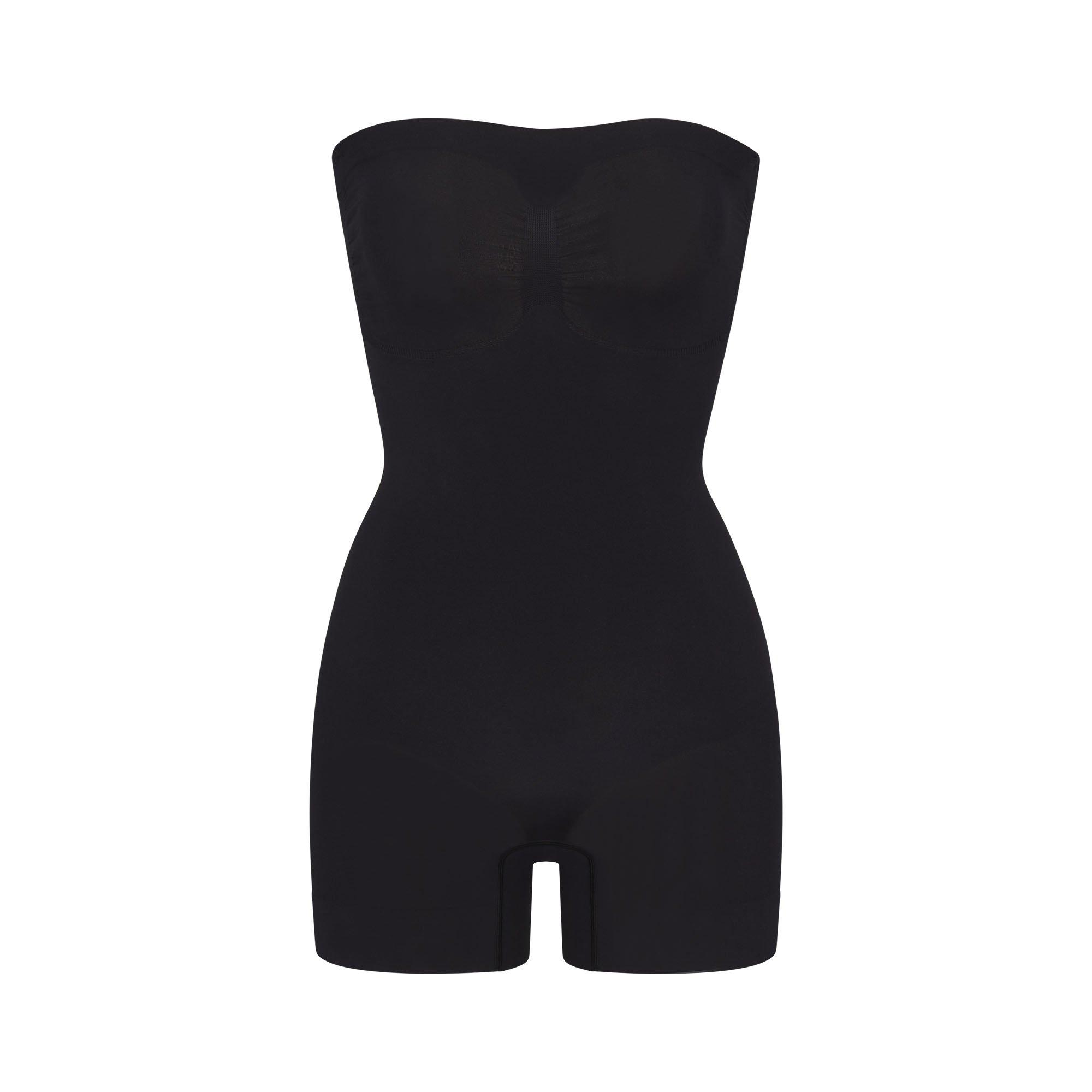 SKIMS Womens Seamless Sculpt Strapless Shortie Bodysuit - Onyx - Size 22 (4XL)