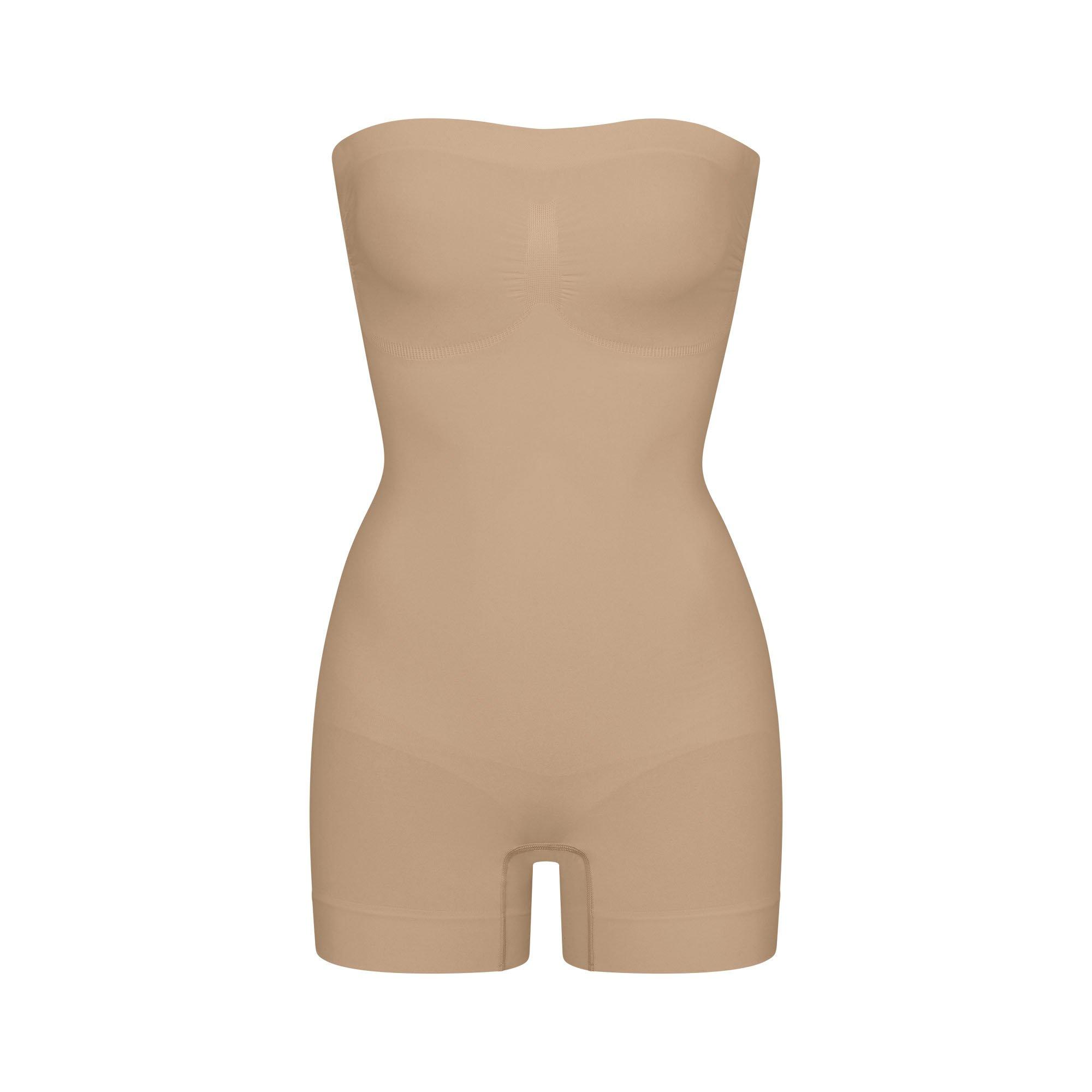 Womens Seamless Sculpt Strapless Shortie Bodysuit