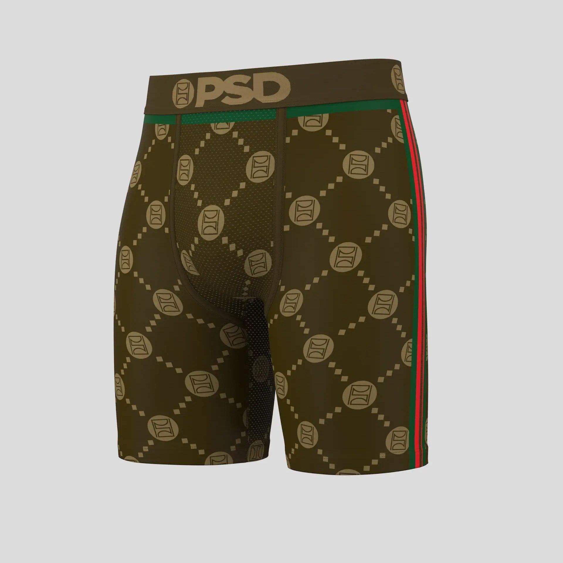 Psd Underwear Men's Emblem Lux Boxers -  - Large