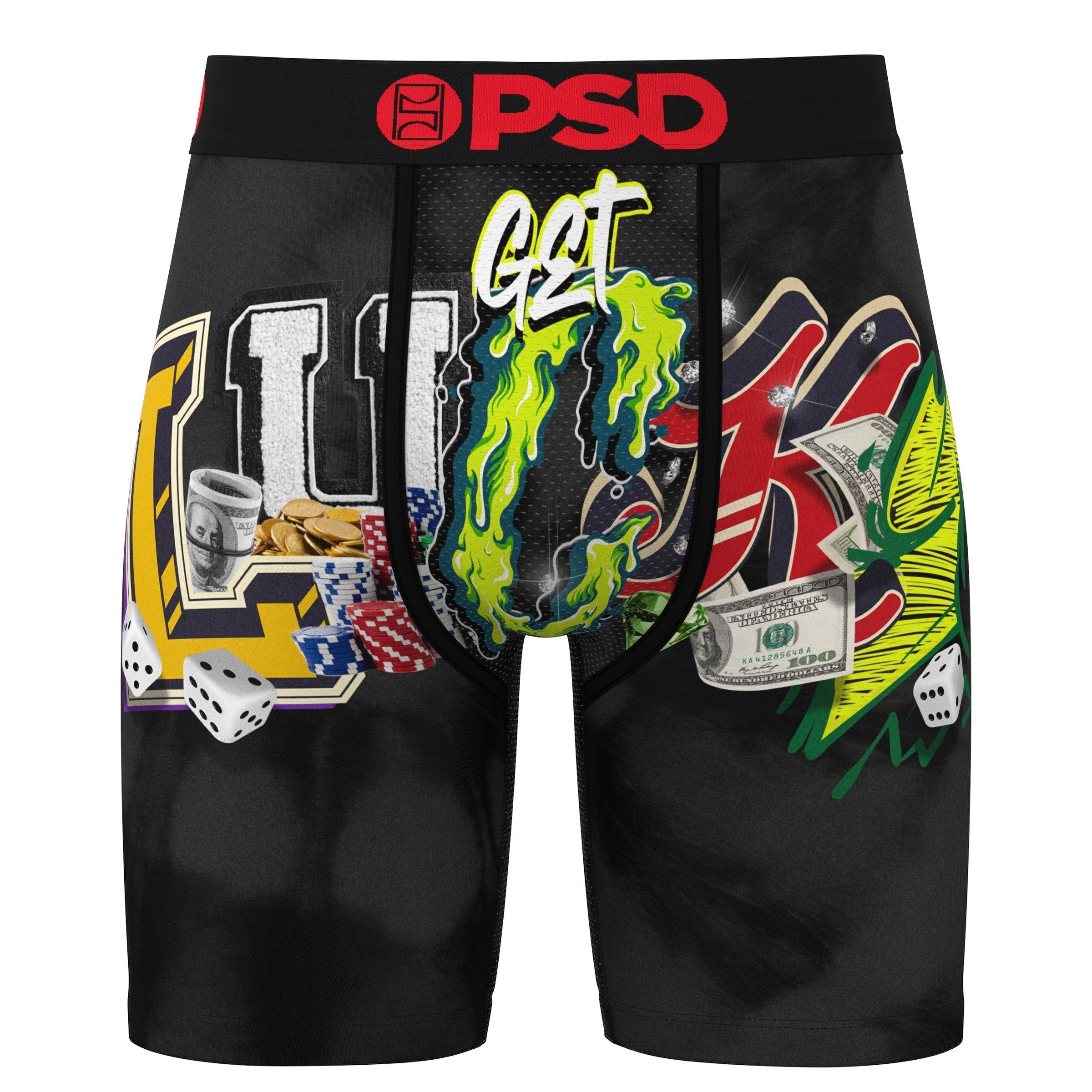 Multi - PSD Underwear - Men's Get Lucky Boxer Briefs - 1