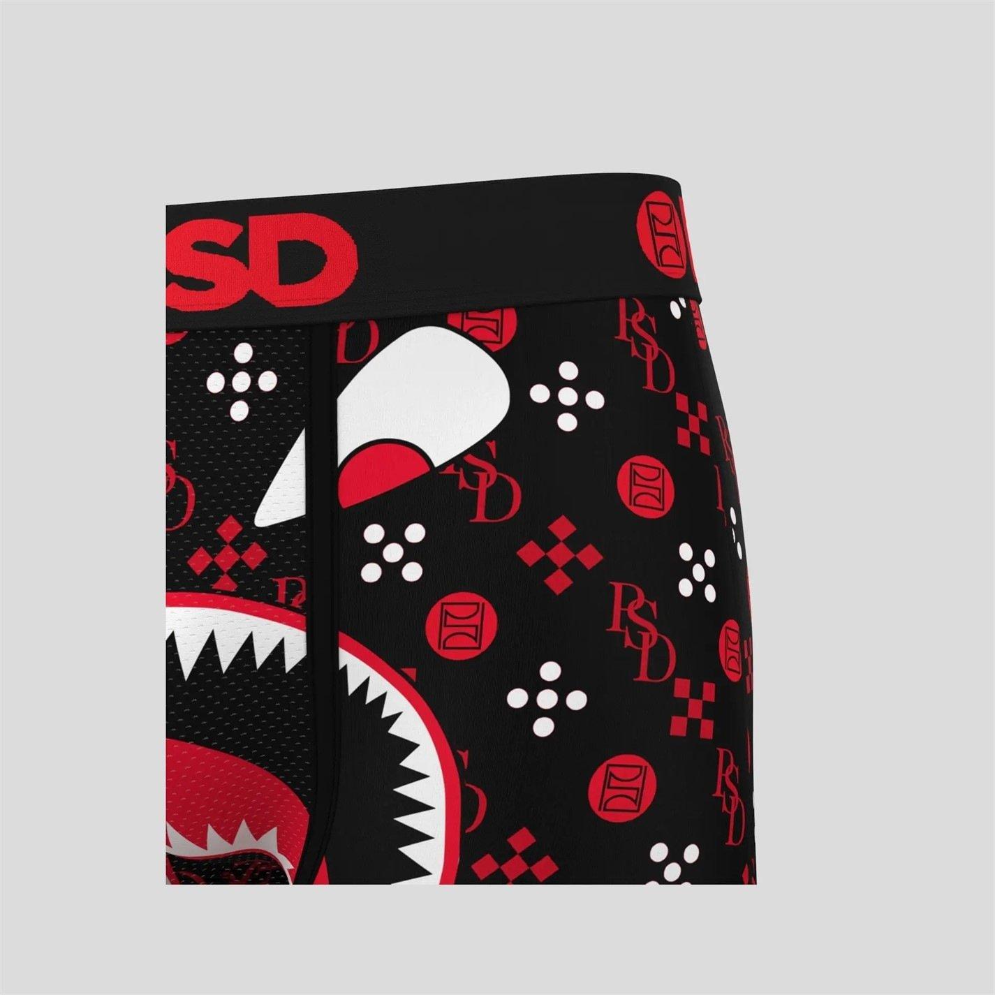 Multicolorido - PSD Underwear - Men's Luxury Red Boxer Briefs - 5