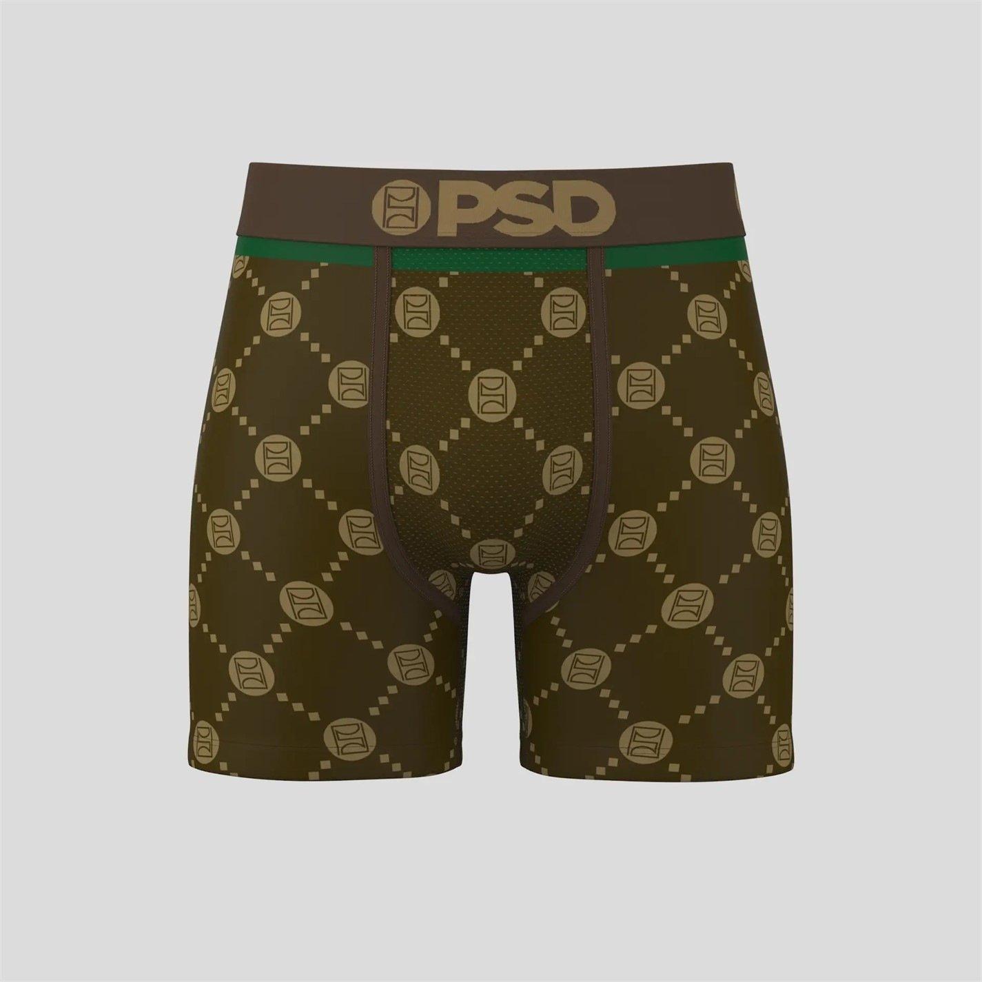 Psd Underwear Men's Emblem Lux Boxer Briefs -  - Medium