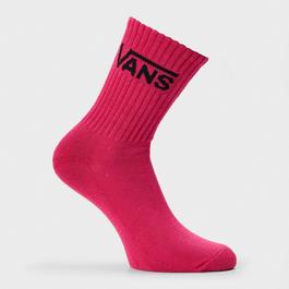 Vans Classic Crew 6.5-10 3pk Black Sock Womens