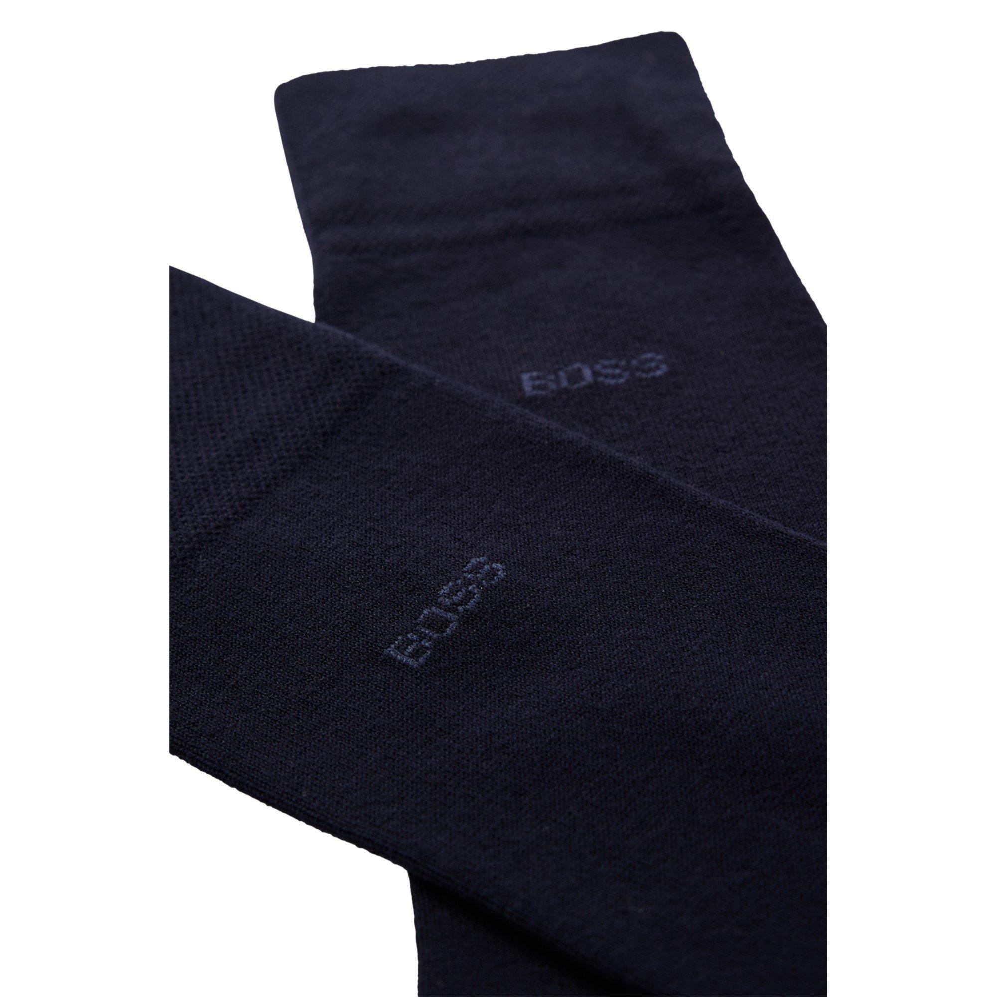 Dark Blue - Boss - Men's Edward Rs Gentle Vi Crew Socks - 2