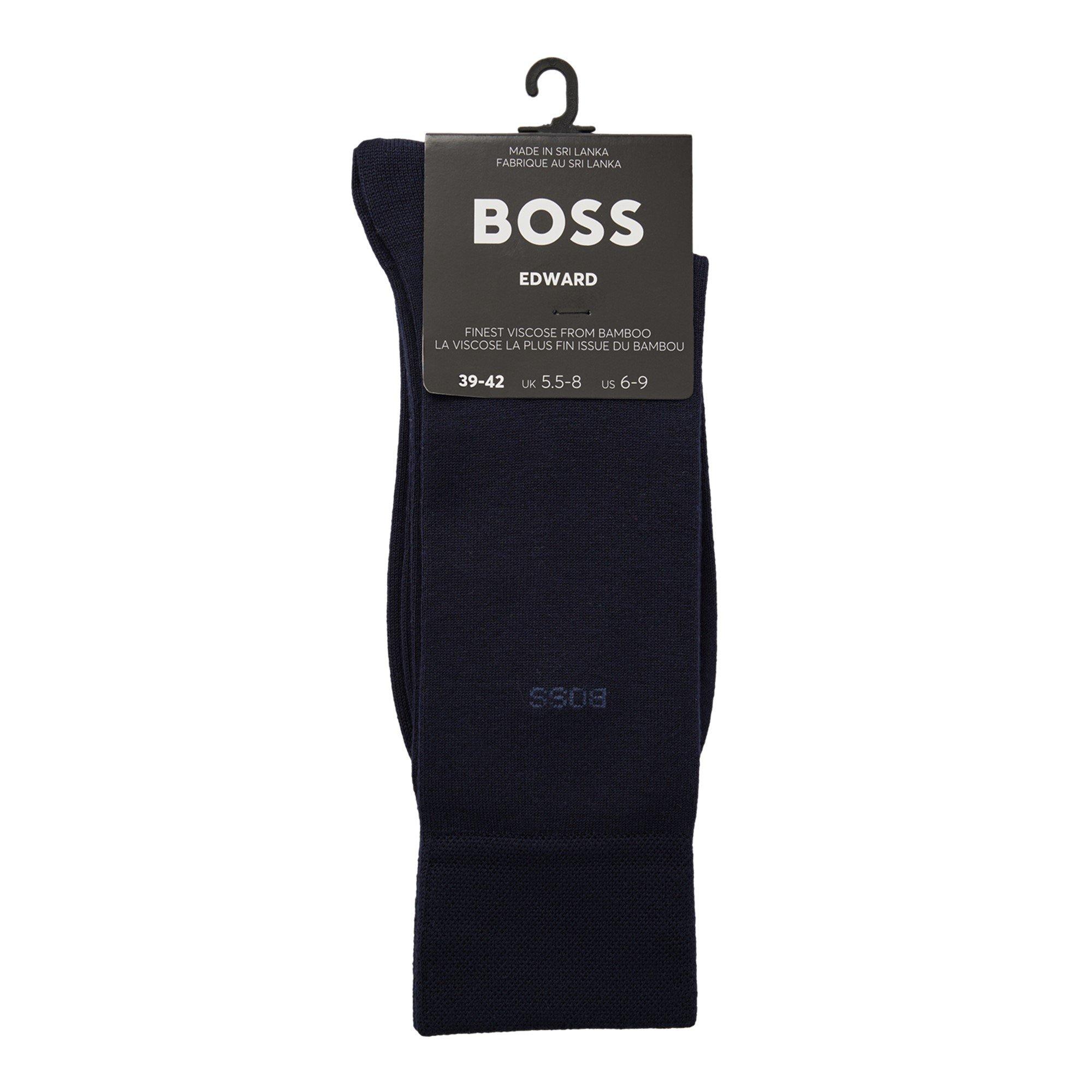 Dark Blue - Boss - Men's Edward Rs Gentle Vi Crew Socks - 3
