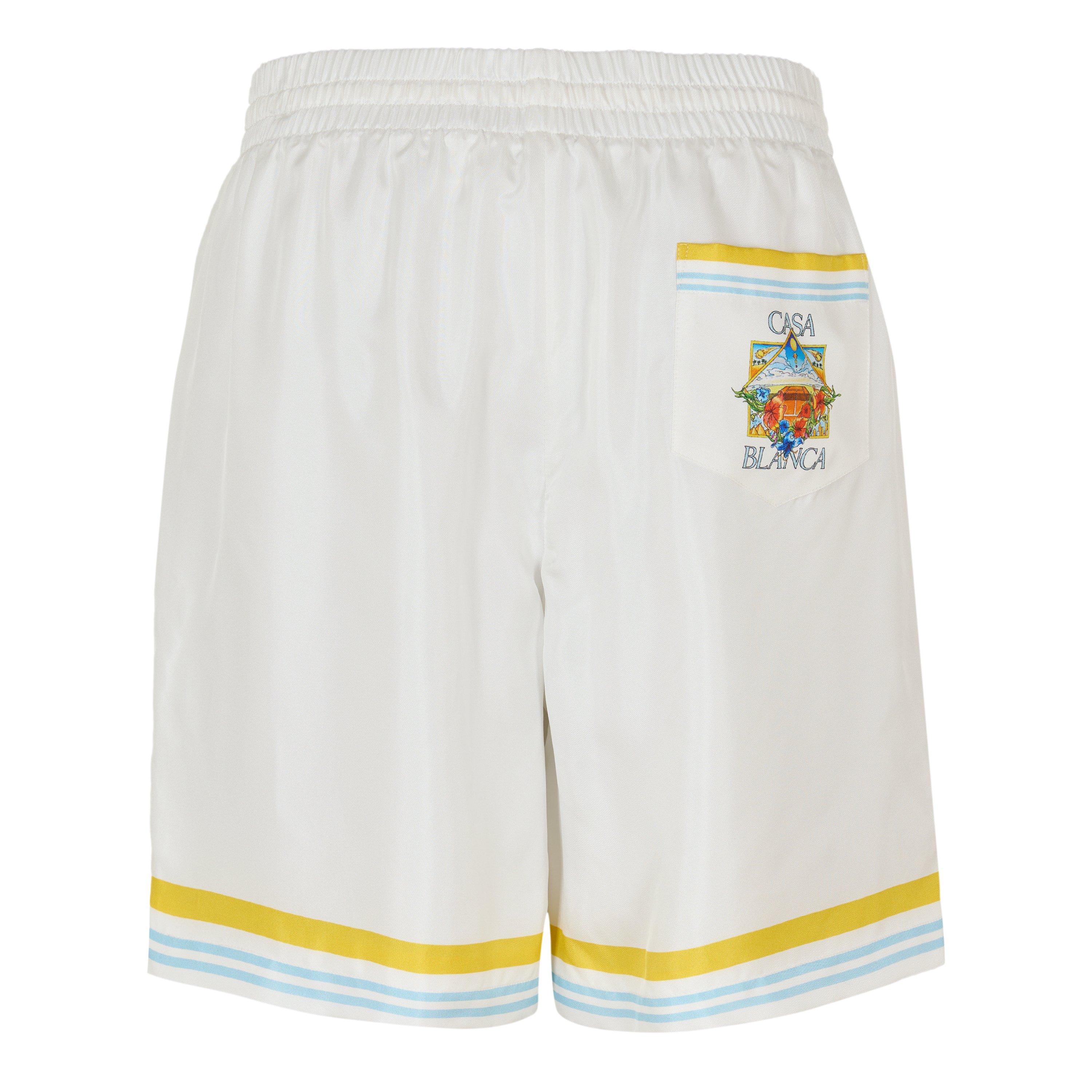 White - Casablanca - Men's Woven Tracksuit Shorts - 2