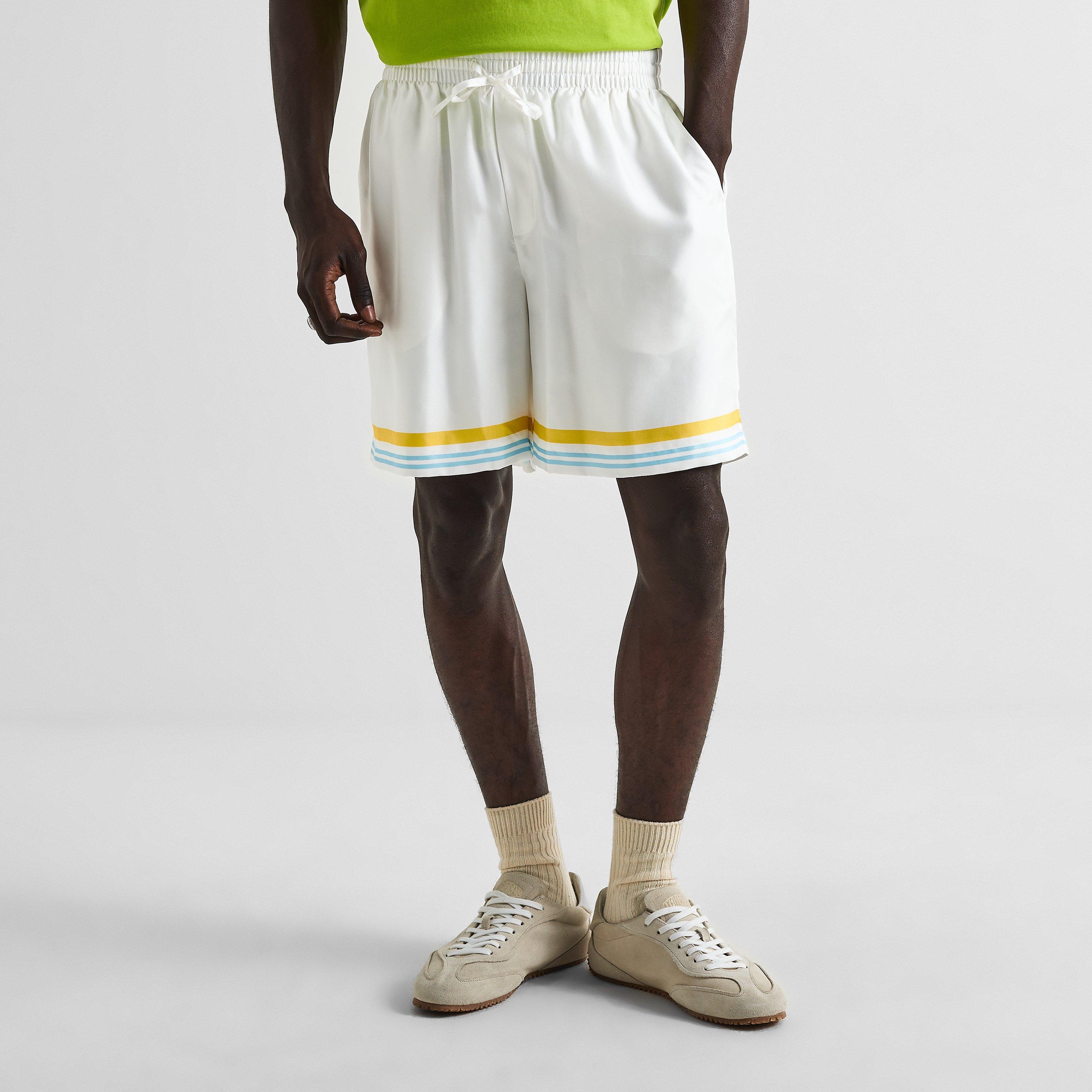 White - Casablanca - Men's Woven Tracksuit Shorts - 3