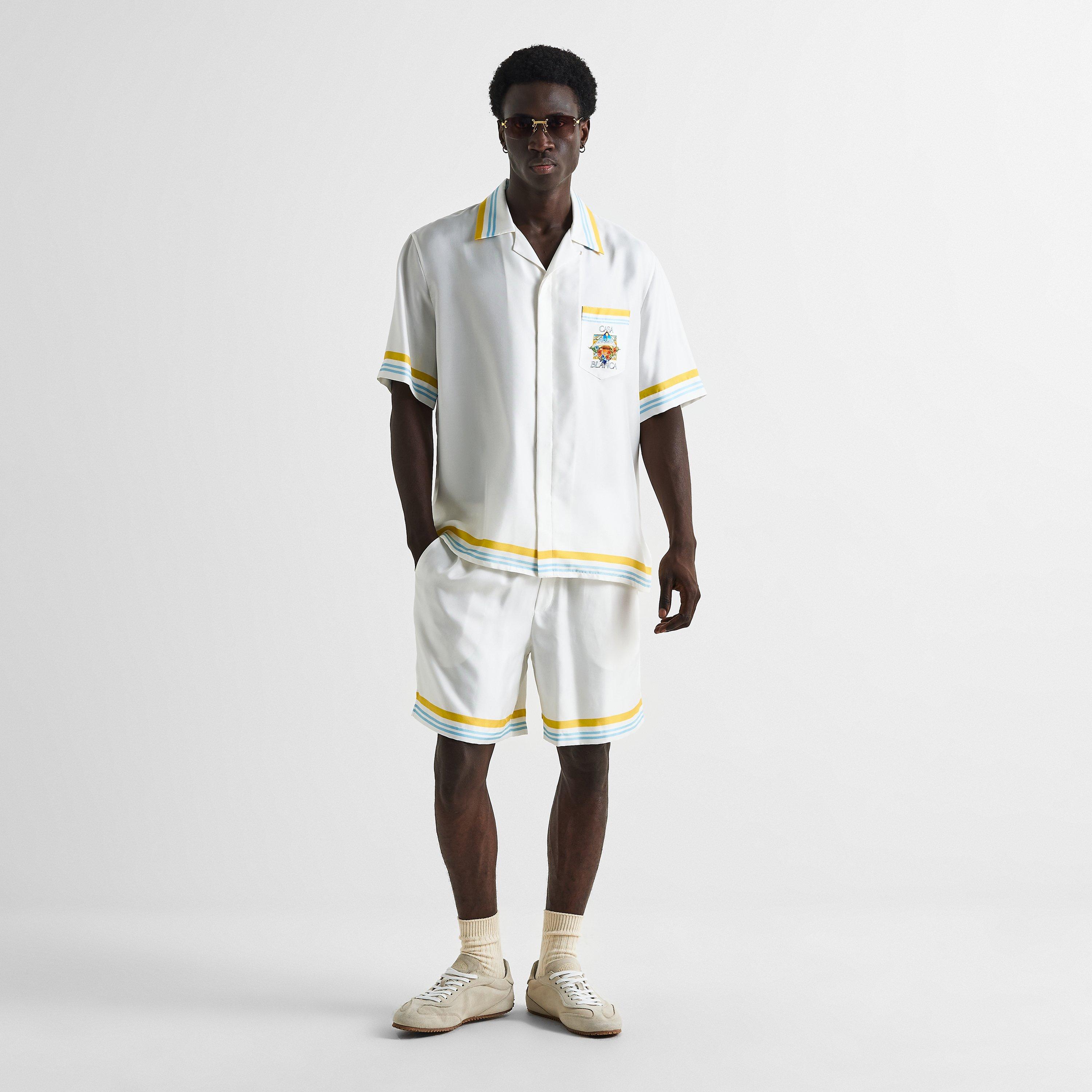 White - Casablanca - Men's Woven Tracksuit Shorts - 6