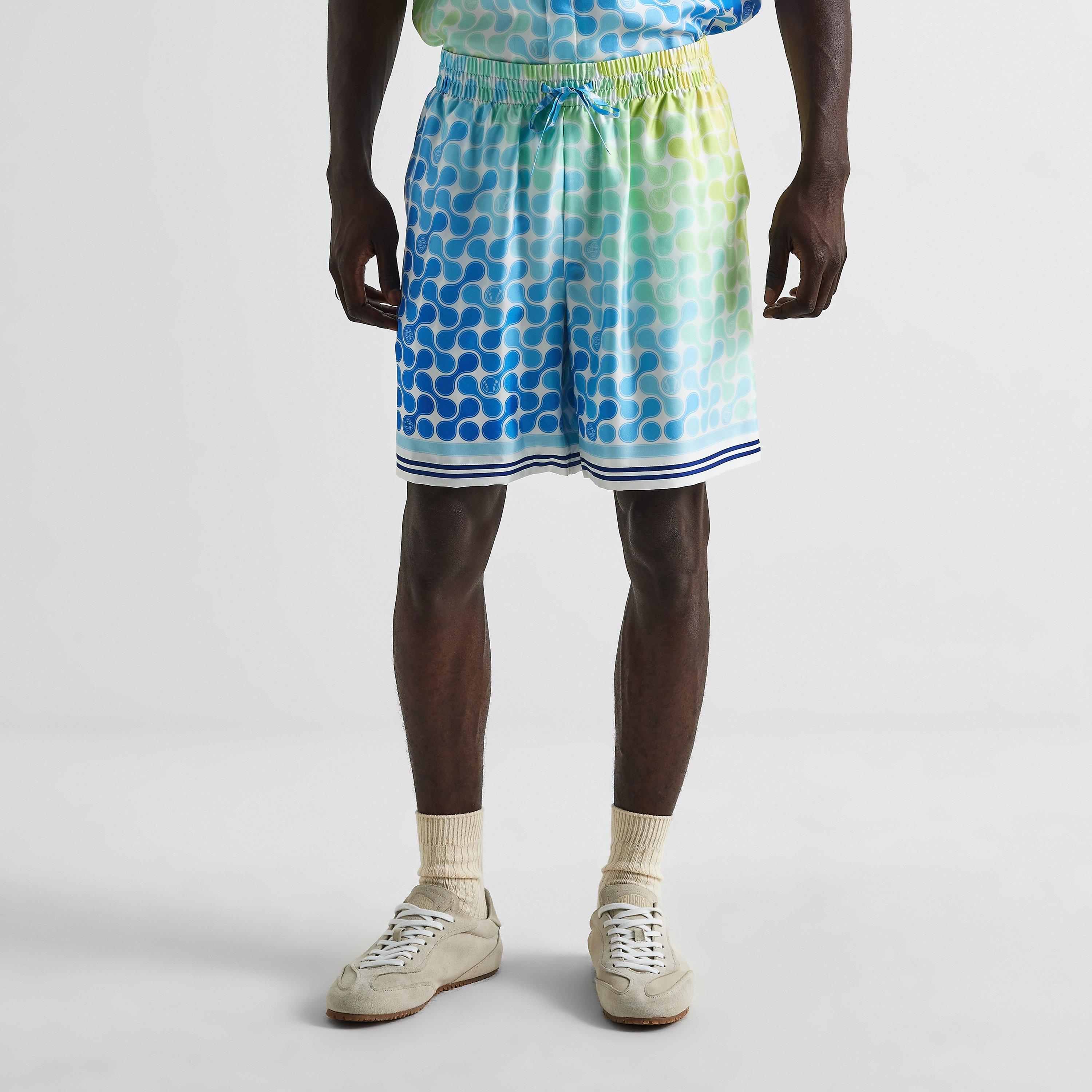 Blue - Casablanca - Men's Woven Tracksuit Shorts - 3